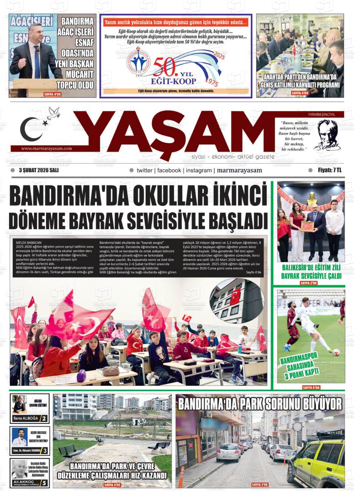 Canakkale Yasam 03.02.2026