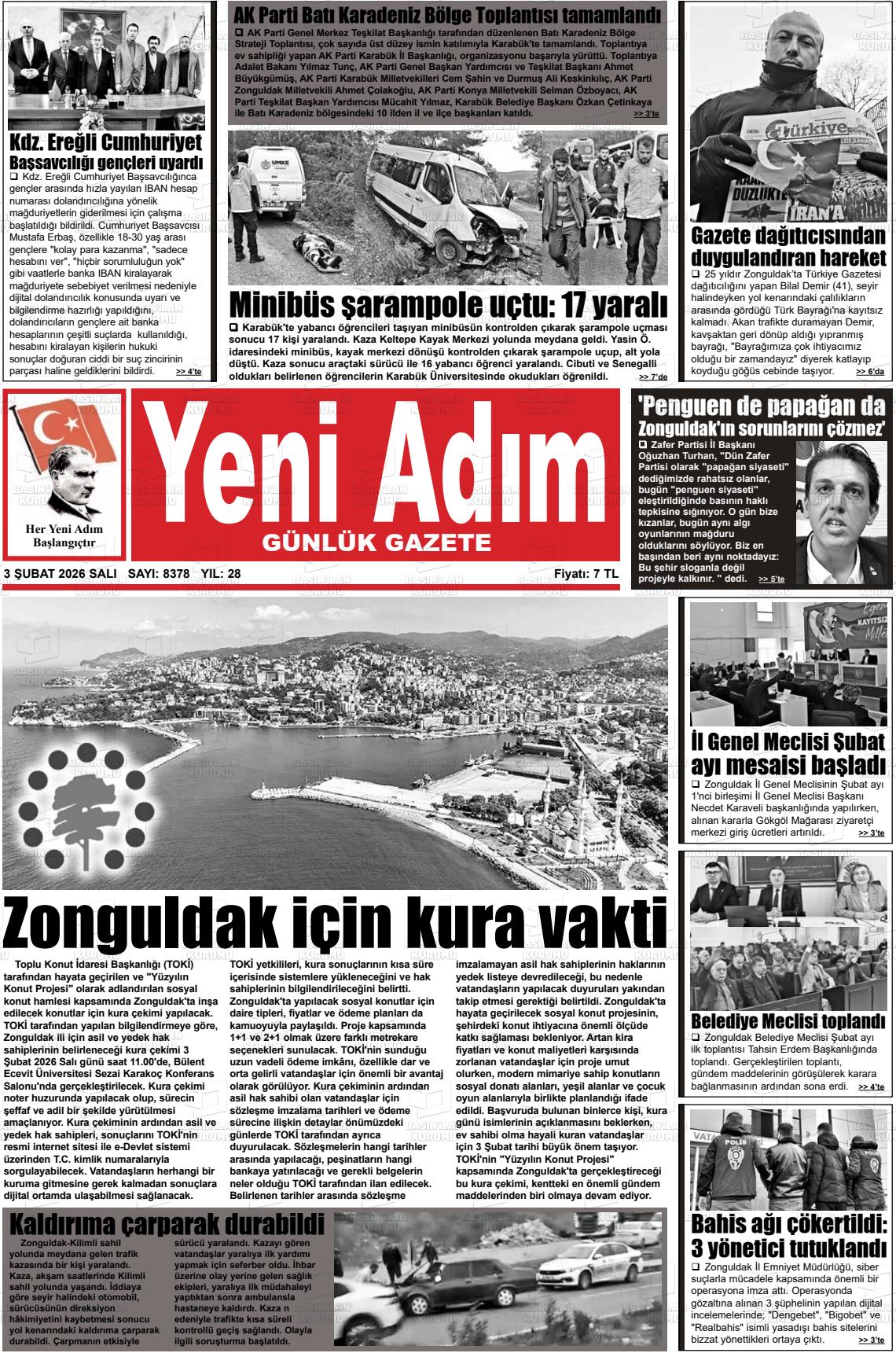 Zonguldak Yeniadim 03.02.2026