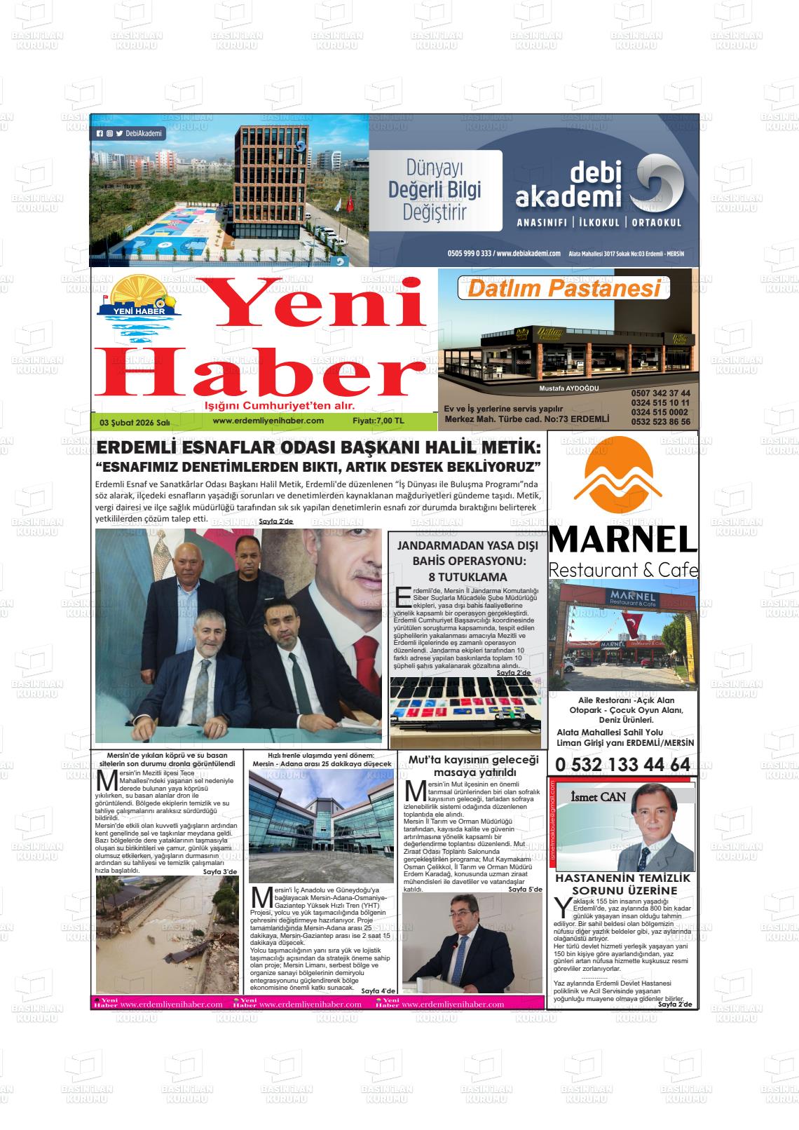 Konya Yenihaber 03.02.2026