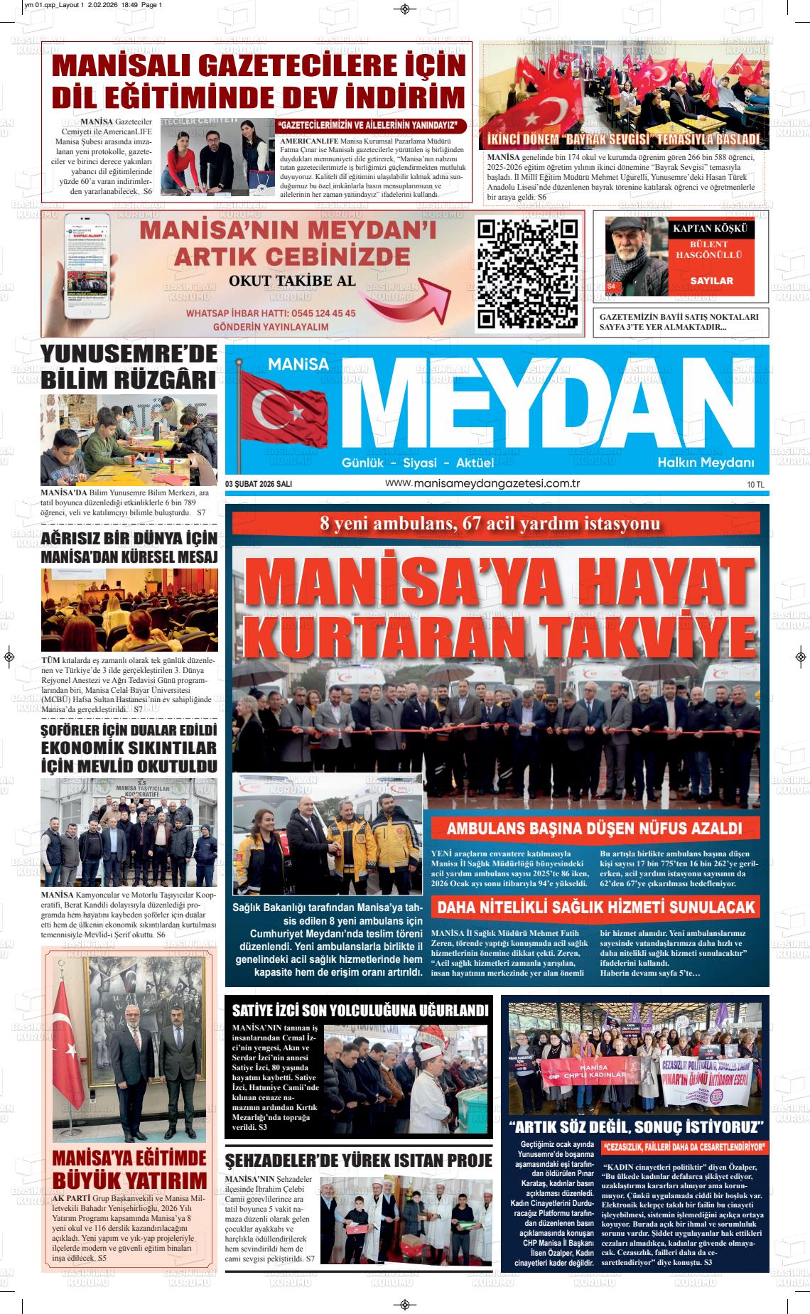 Manisa Yeni 03.02.2026