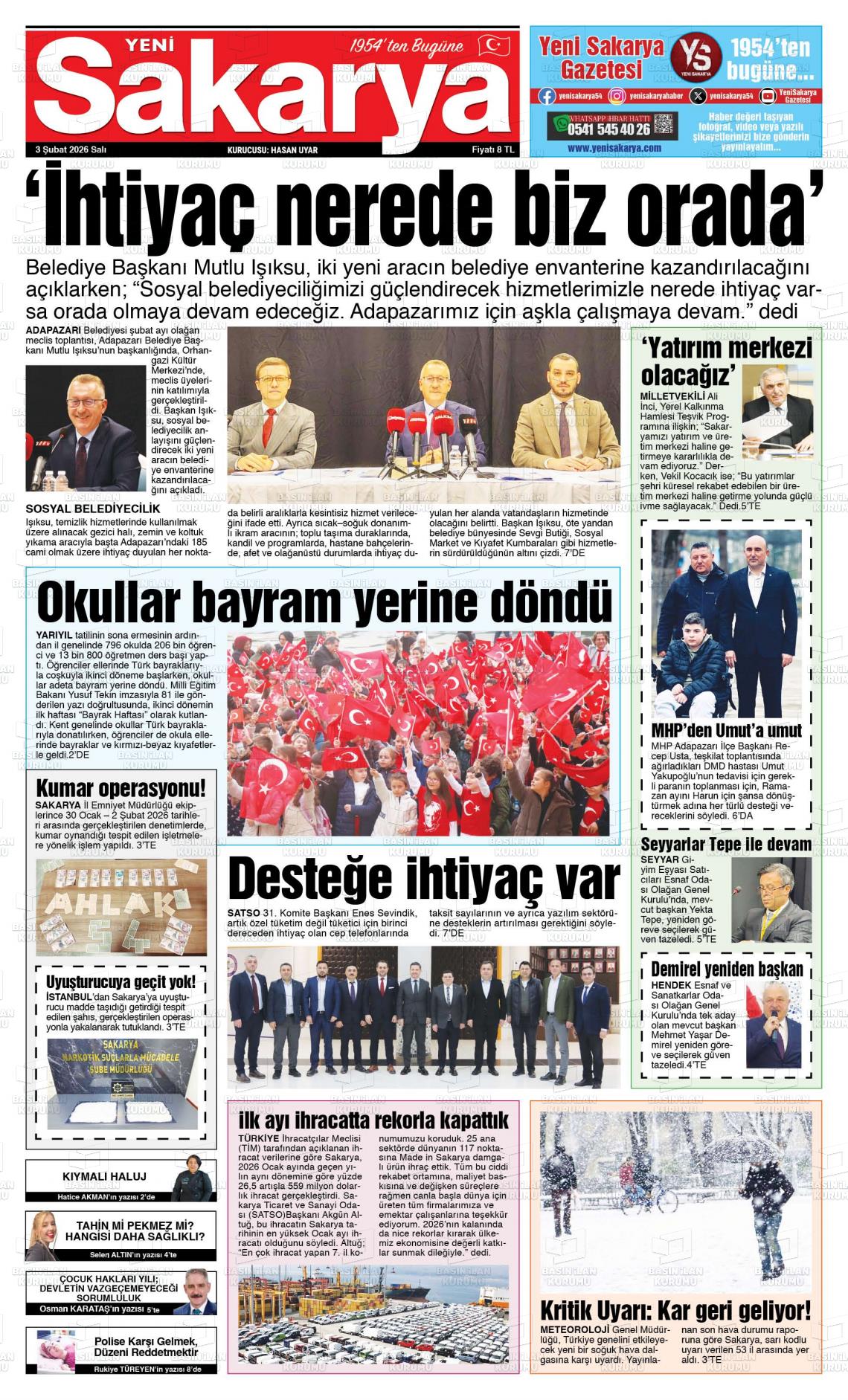 Sakarya Yeni 03.02.2026