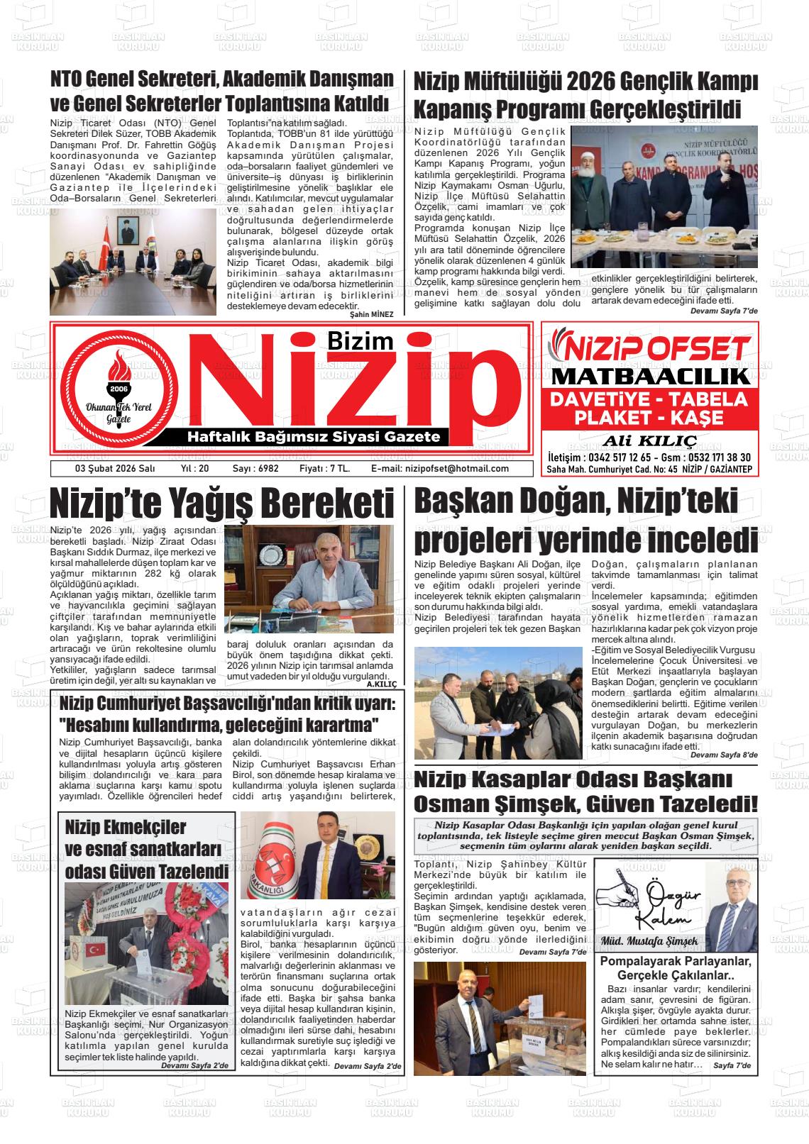 Gaziantep Yesilnizip 03.02.2026