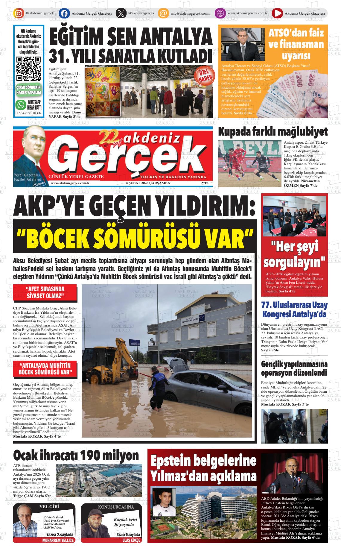 Antalya Akdenizgercek 04.02.2026