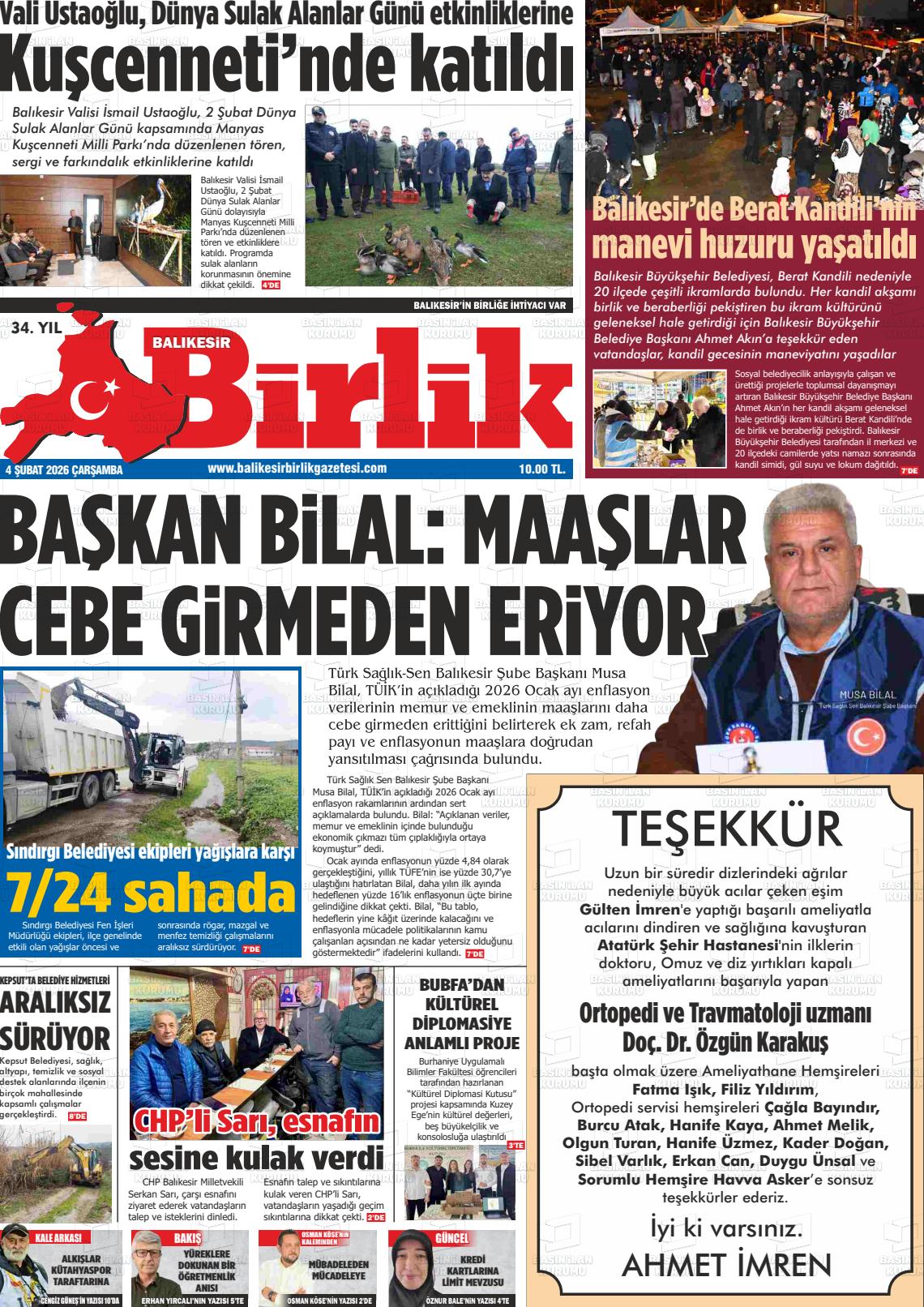 Balikesir Birlik 04.02.2026