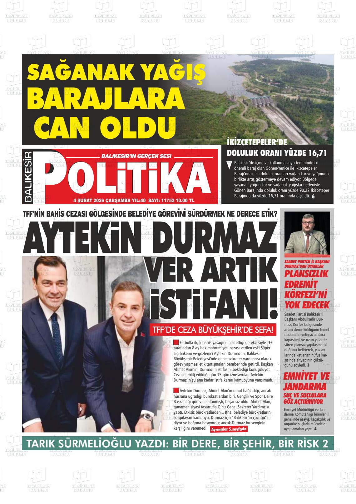 Balikesir Politika 04.02.2026