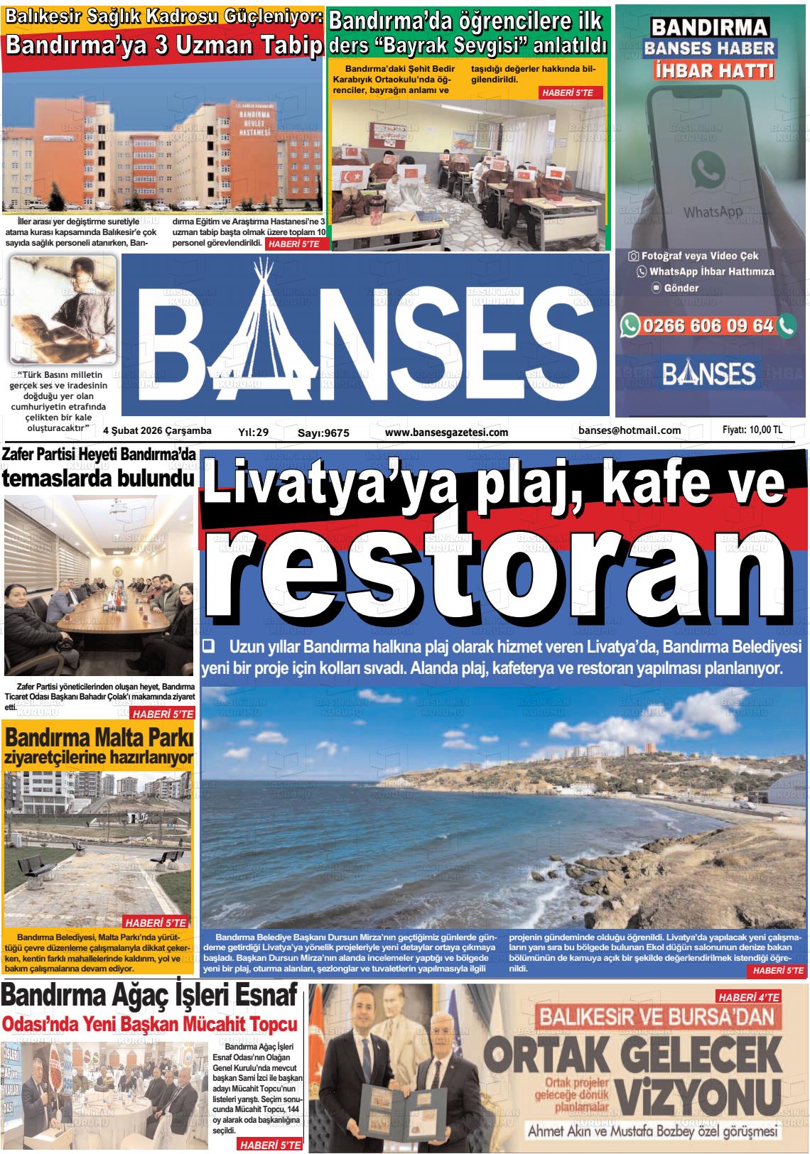 Balikesir Banses 04.02.2026