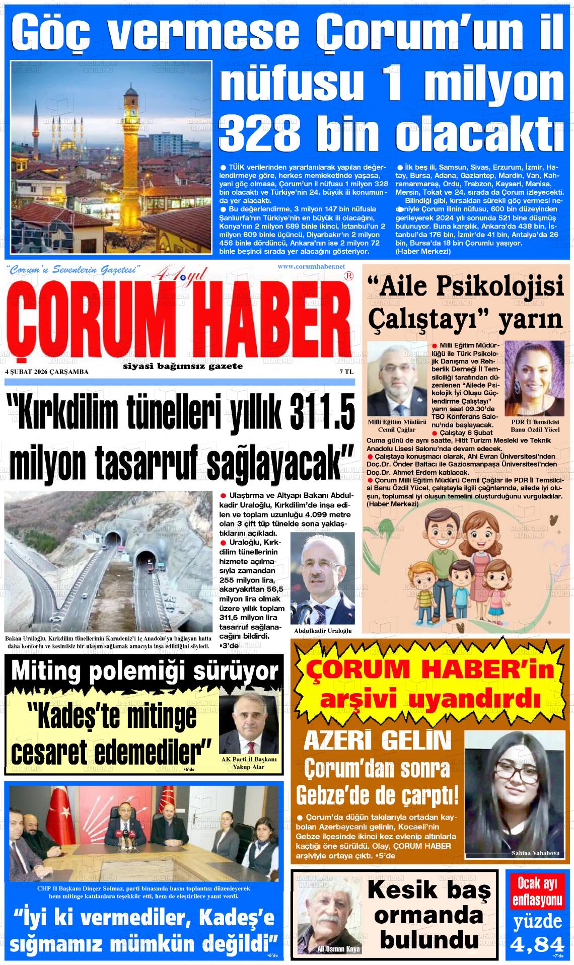 Corum Haber 04.02.2026