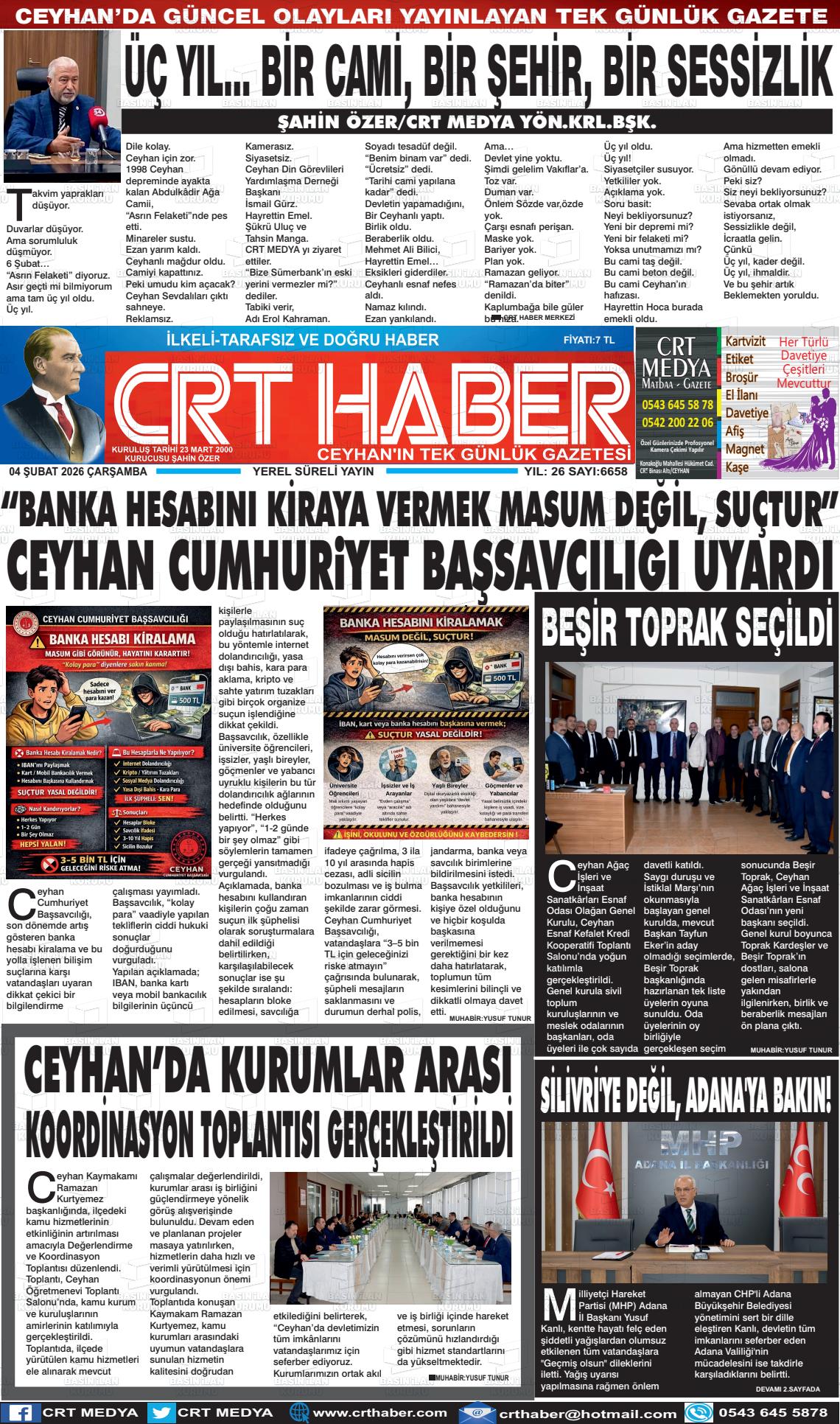 Adana Crthaber 04.02.2026