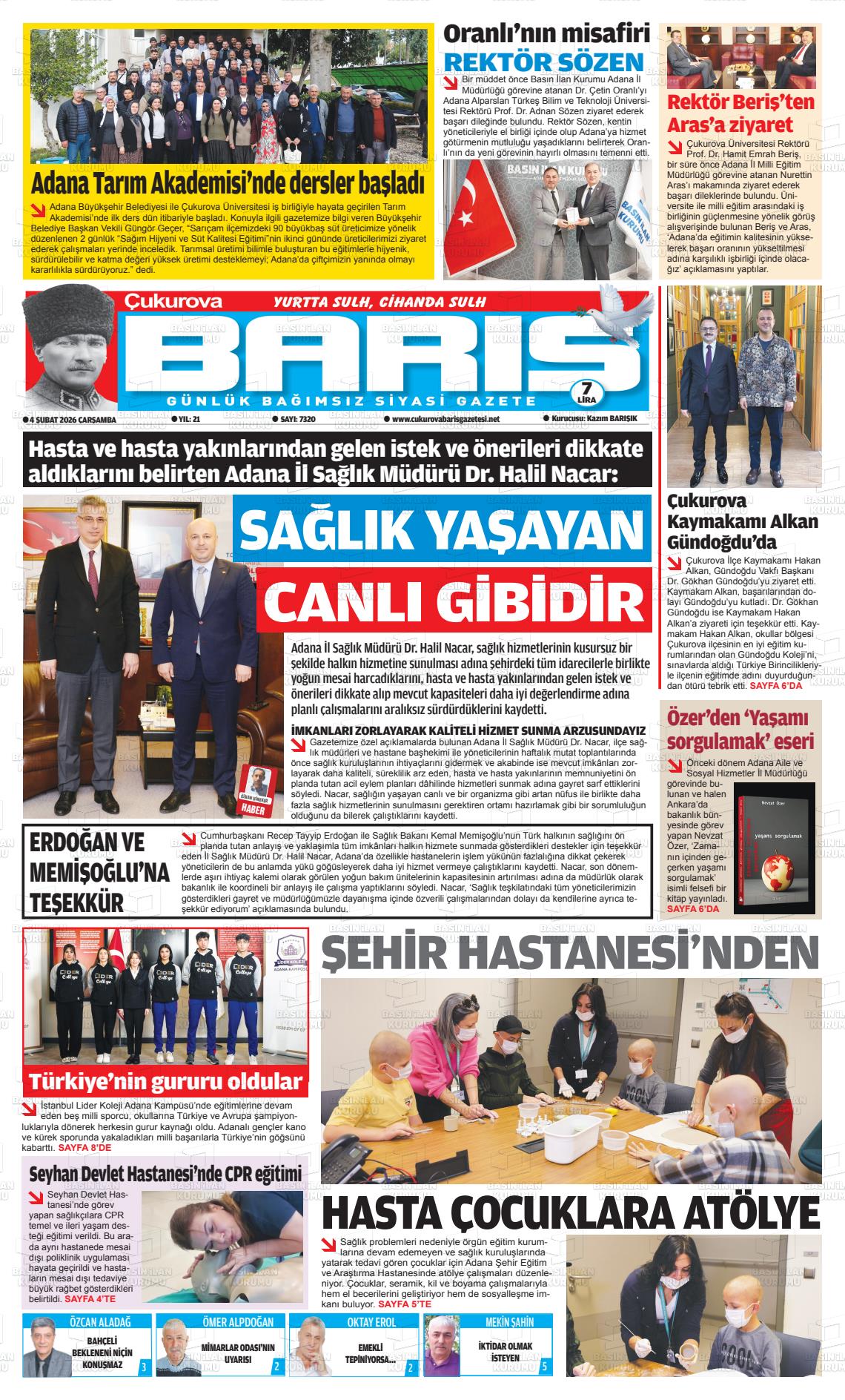 Adana Cukurovabaris 04.02.2026