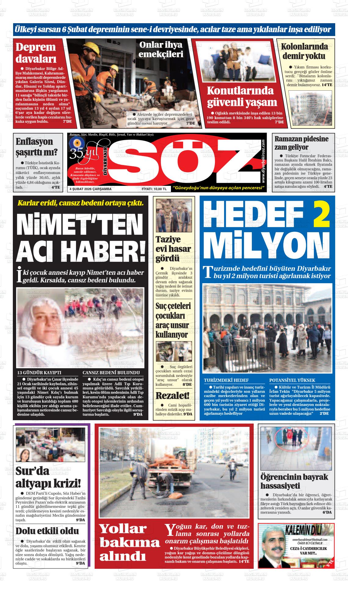 Diyarbakir Soz 04.02.2026