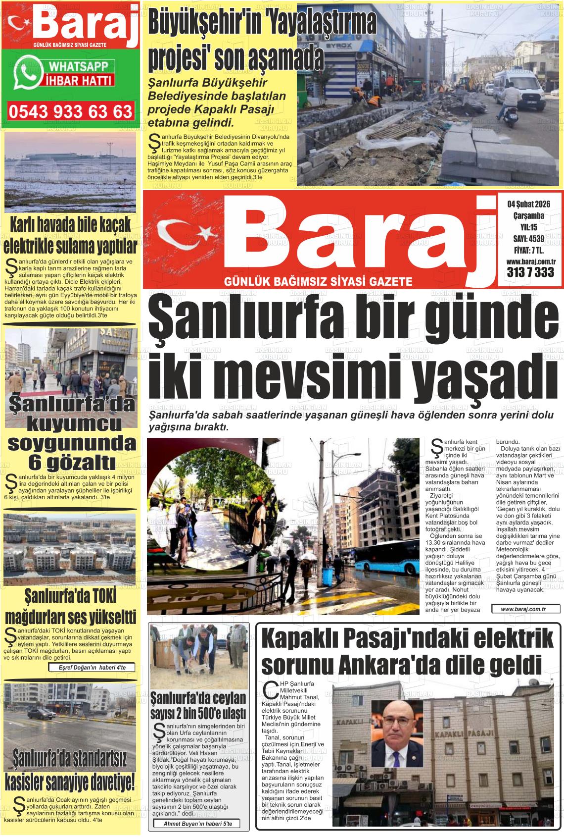 Sanliurfa Dundenbugunesafak 04.02.2026