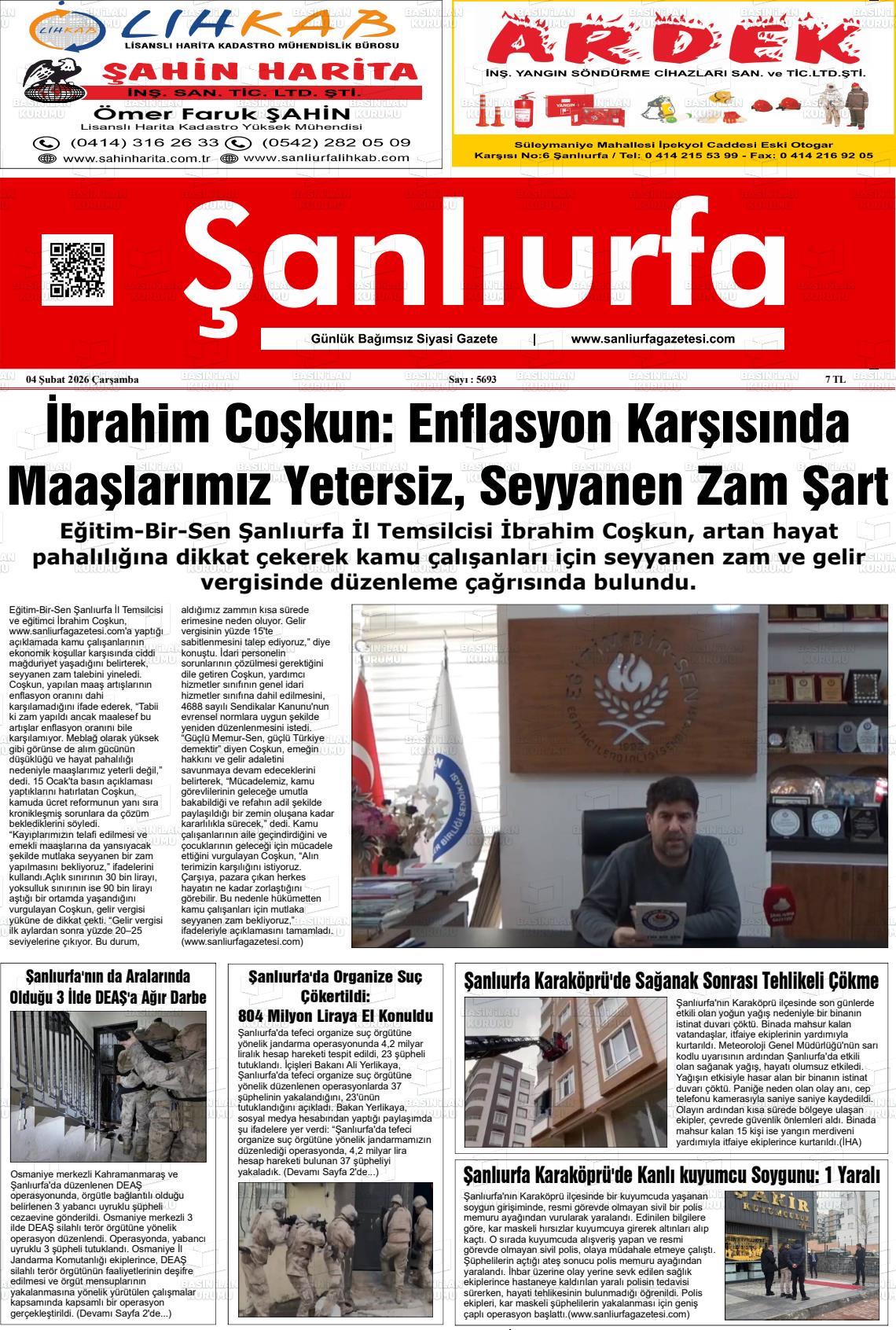 Sanliurfa Dunyadaveturkiyede 04.02.2026