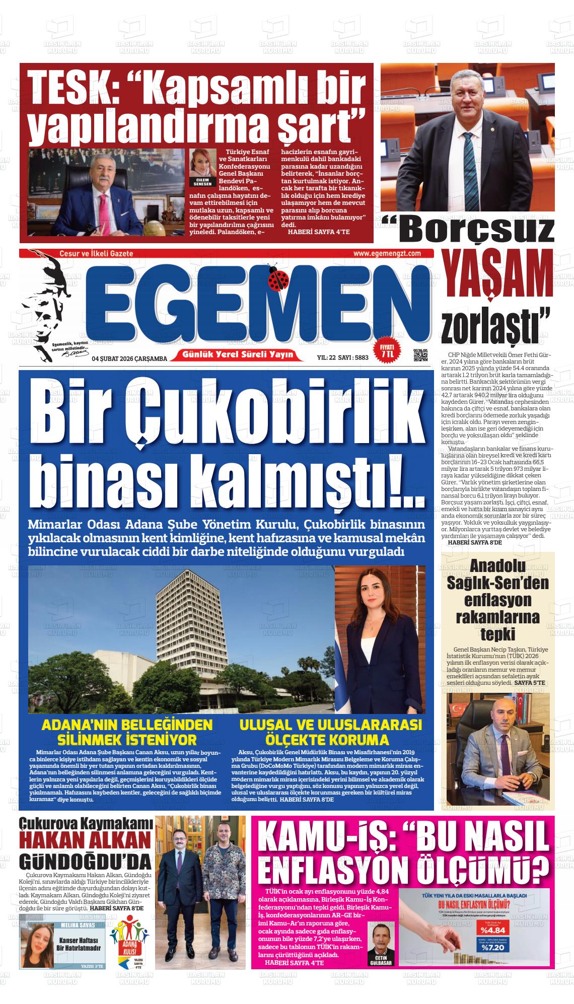 Adana Egemen 04.02.2026