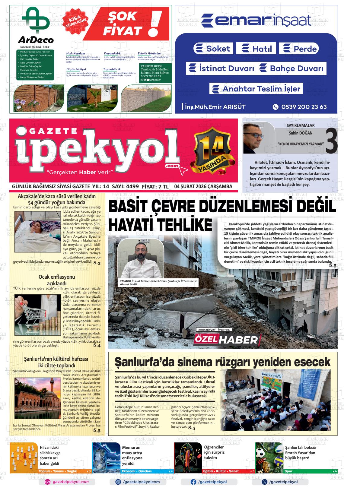 Sanliurfa Gazeteipekyol 04.02.2026
