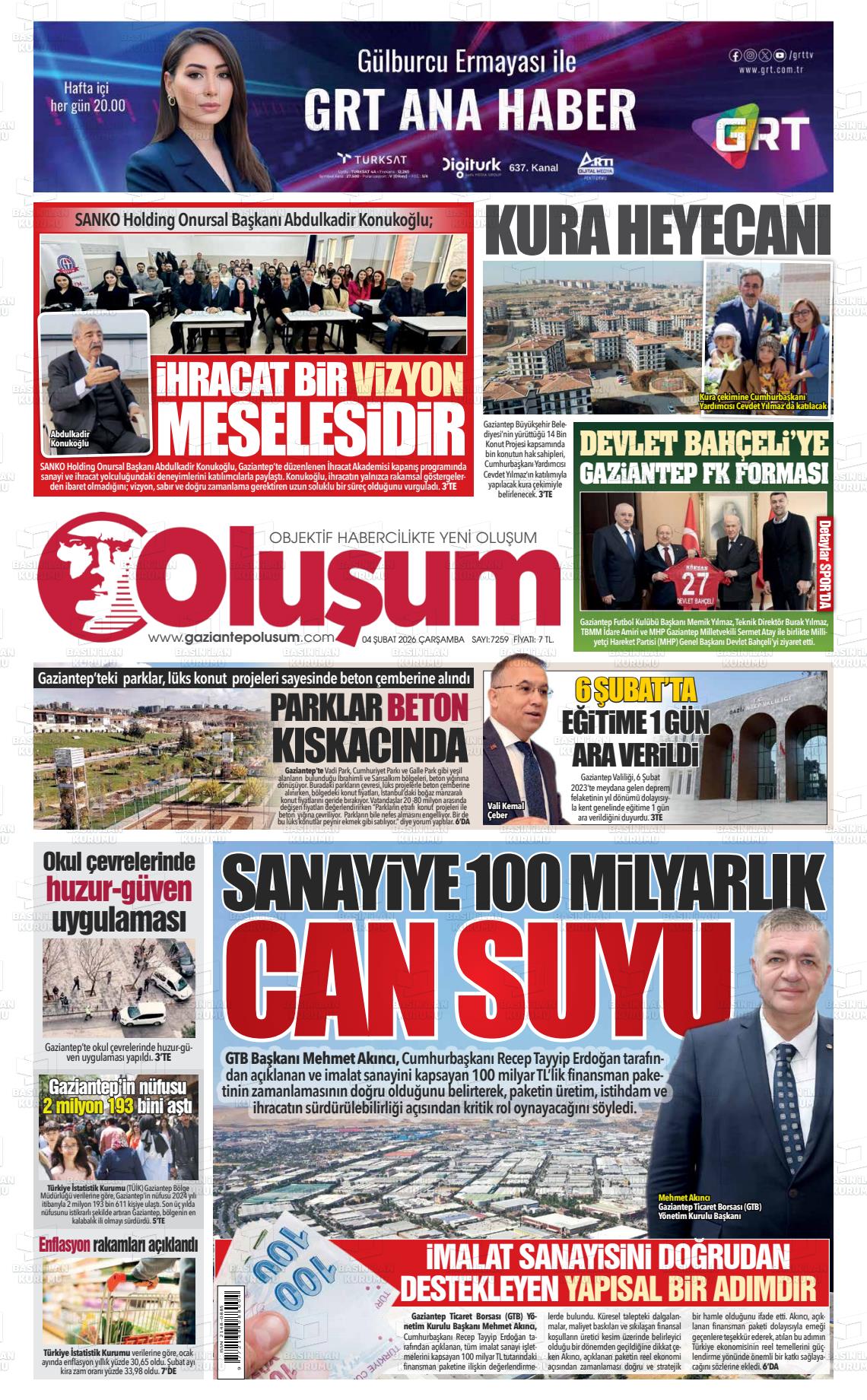 Gaziantep Olusum 04.02.2026