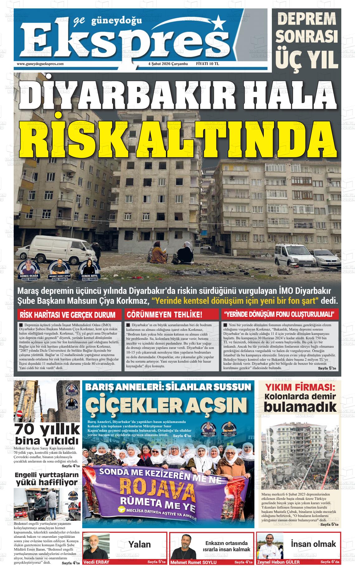 Diyarbakir Geguneydoguekspres 04.02.2026