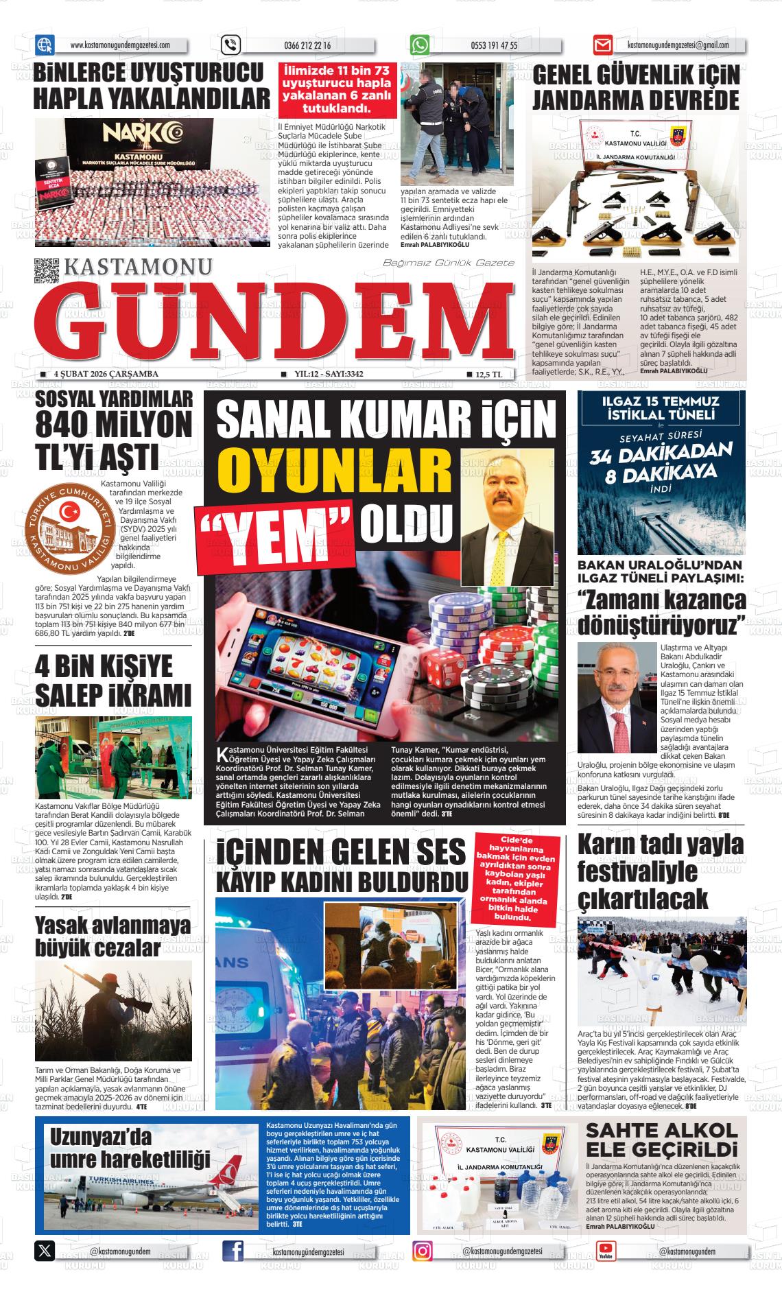 Kastamonu Gundem 04.02.2026