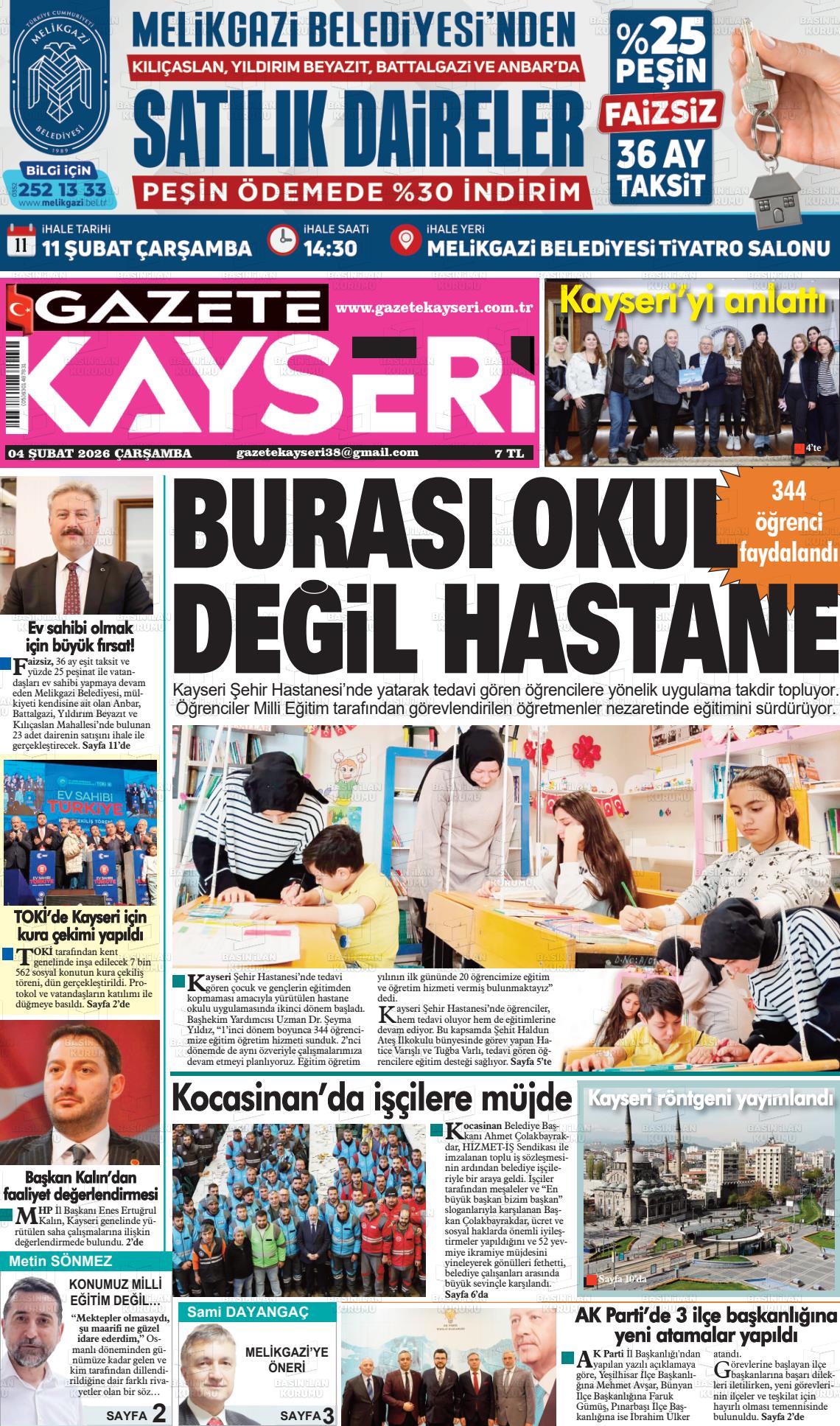 Kayseri Haber 38 04.02.2026