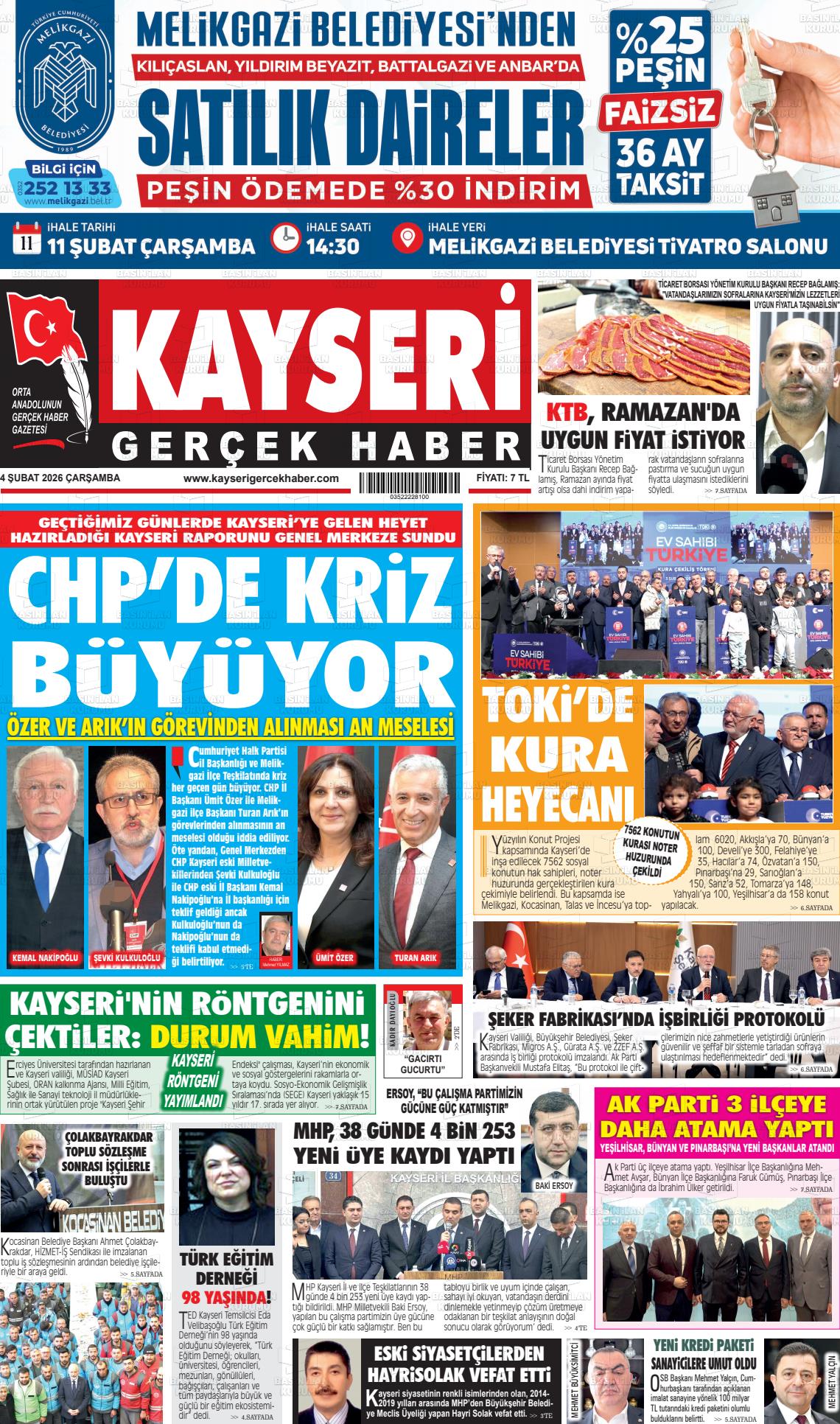 Kayseri Starhaber 04.02.2026