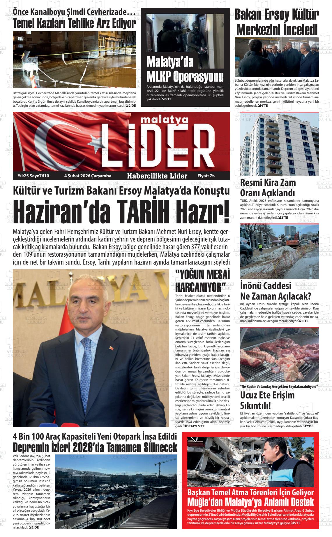 Malatya Sonsoz 04.02.2026