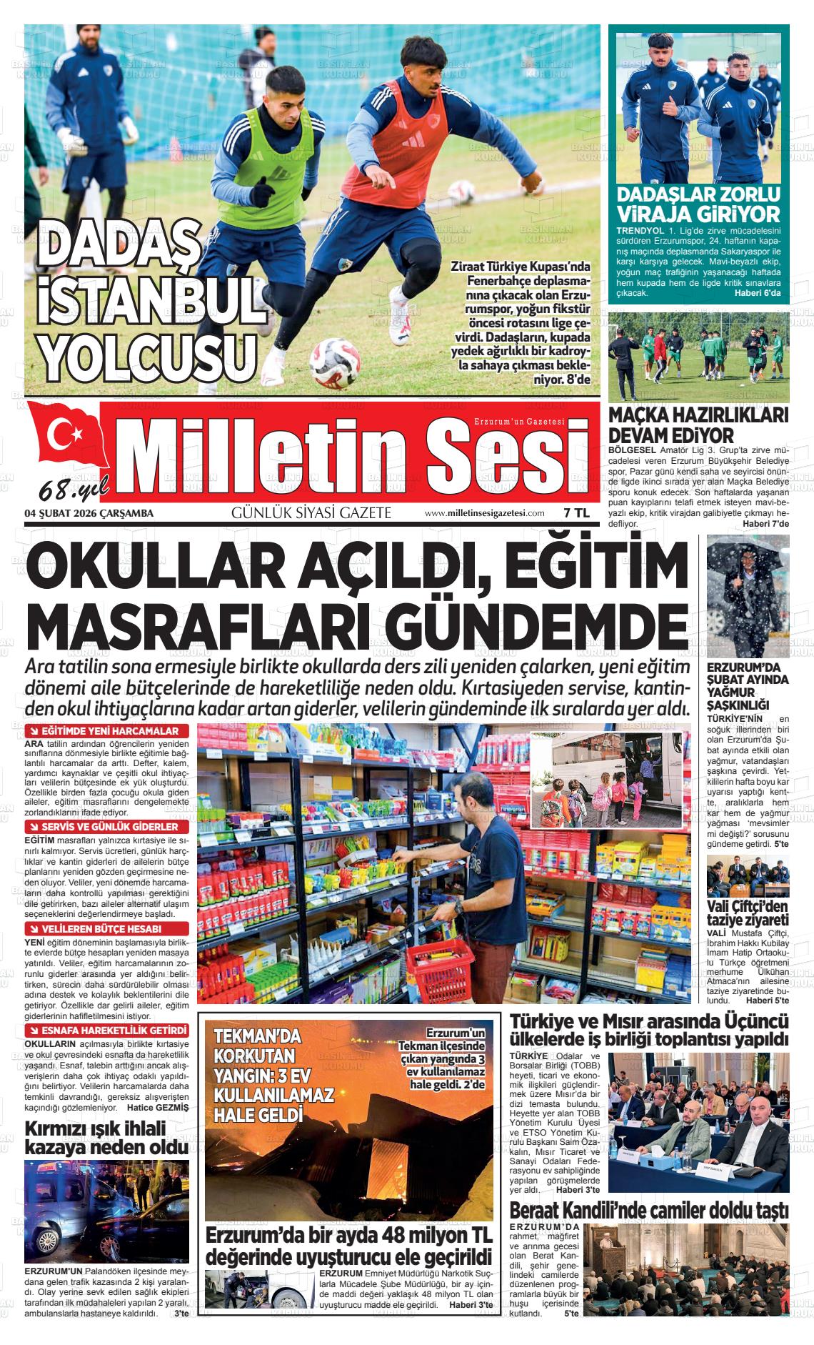 Erzurum Milletinsesi 04.02.2026
