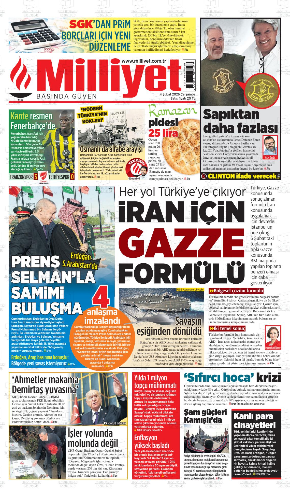 Milliyet Gazetesi 04.02.2026
