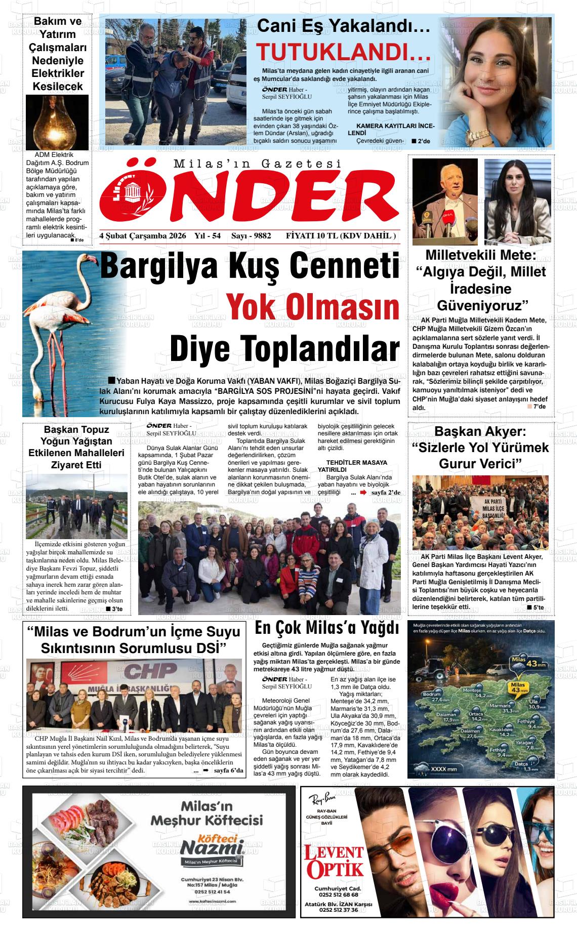 Mugla Onder 04.02.2026