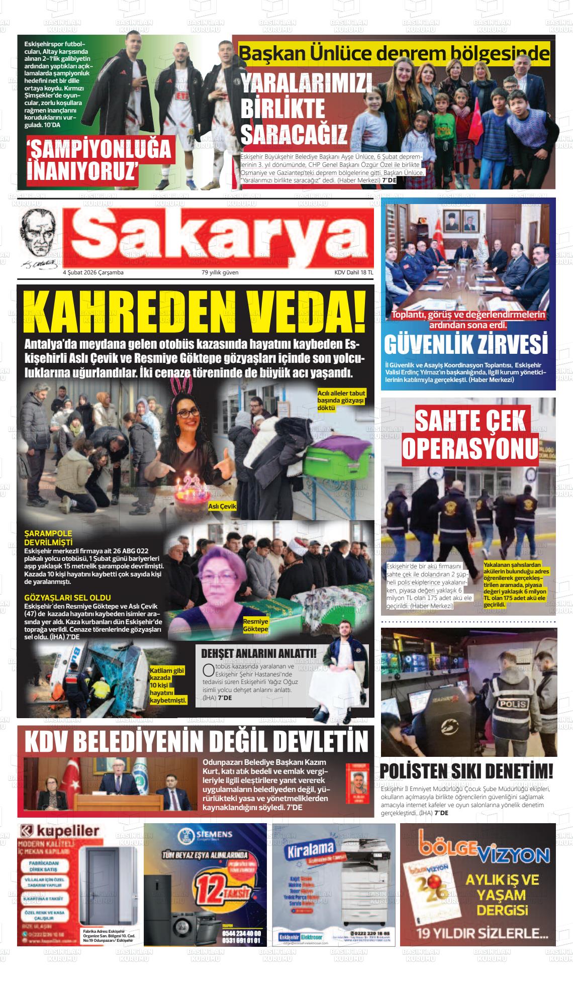 Eskisehir Sakarya 04.02.2026