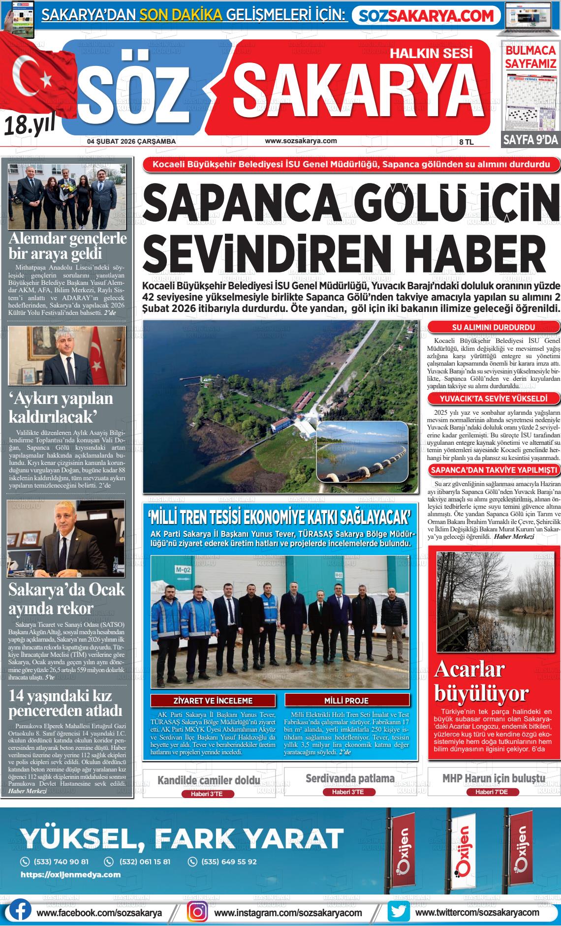 Sakarya Halk 04.02.2026