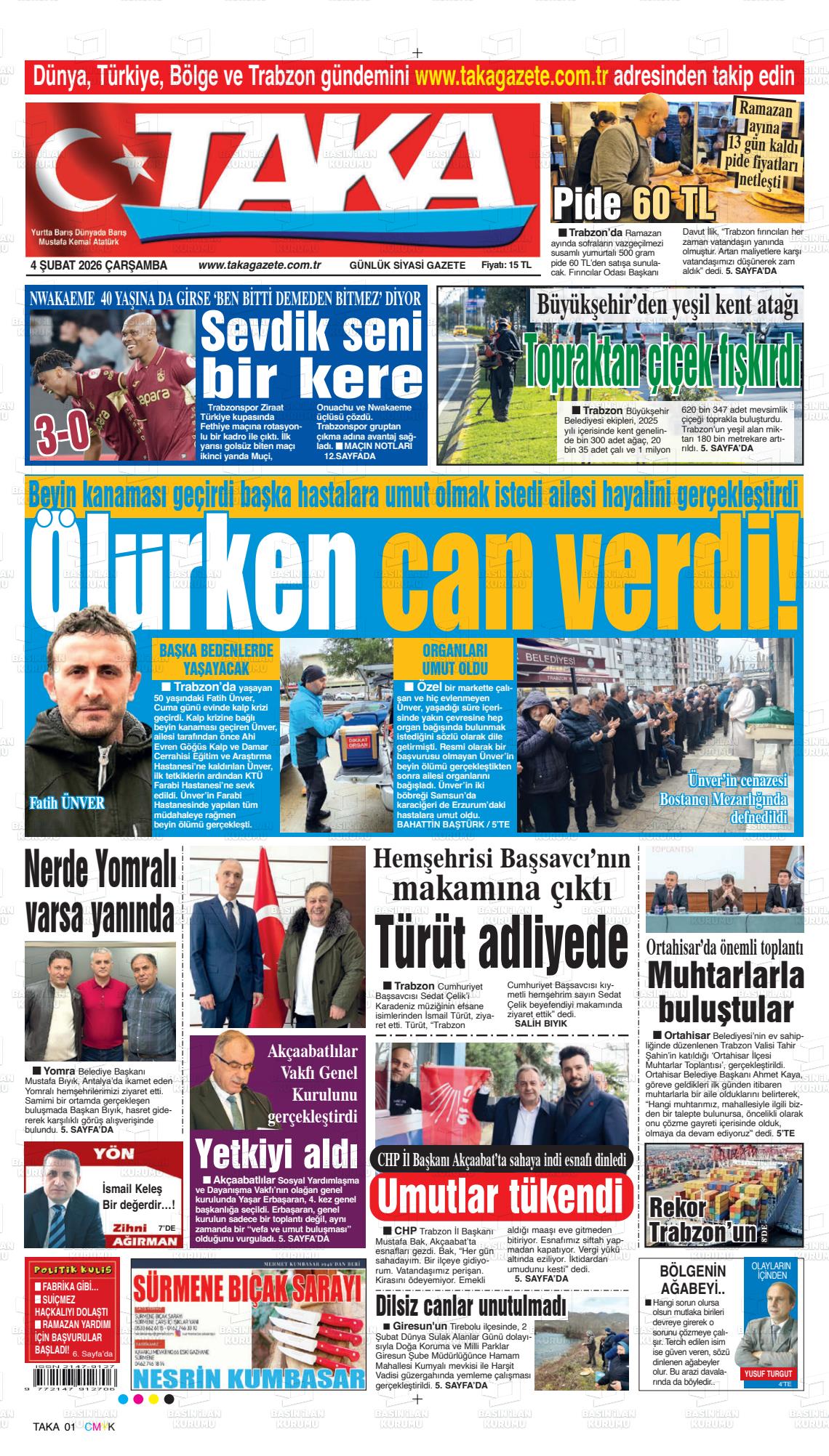 Trabzon Taka 04.02.2026