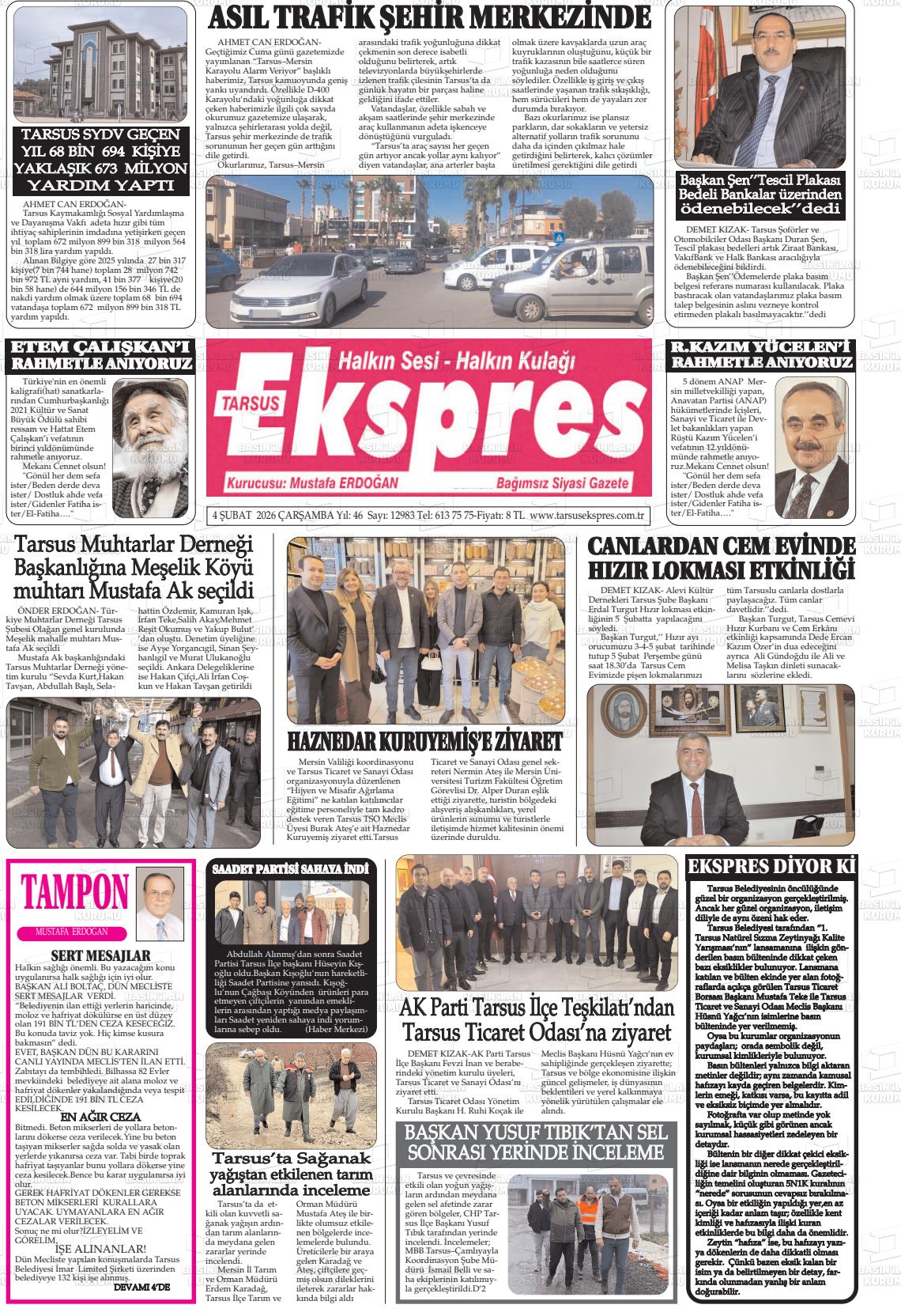 Mersin Tarsusekspres 04.02.2026
