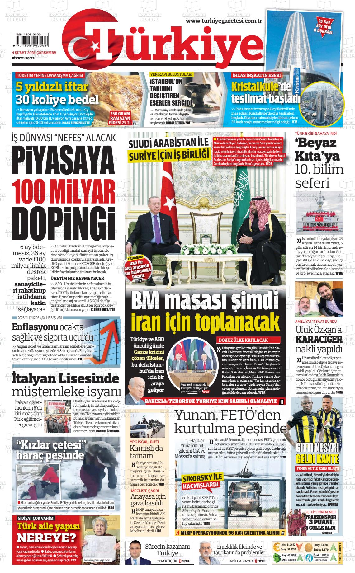 Türkiye Gazetesi 04.02.2026