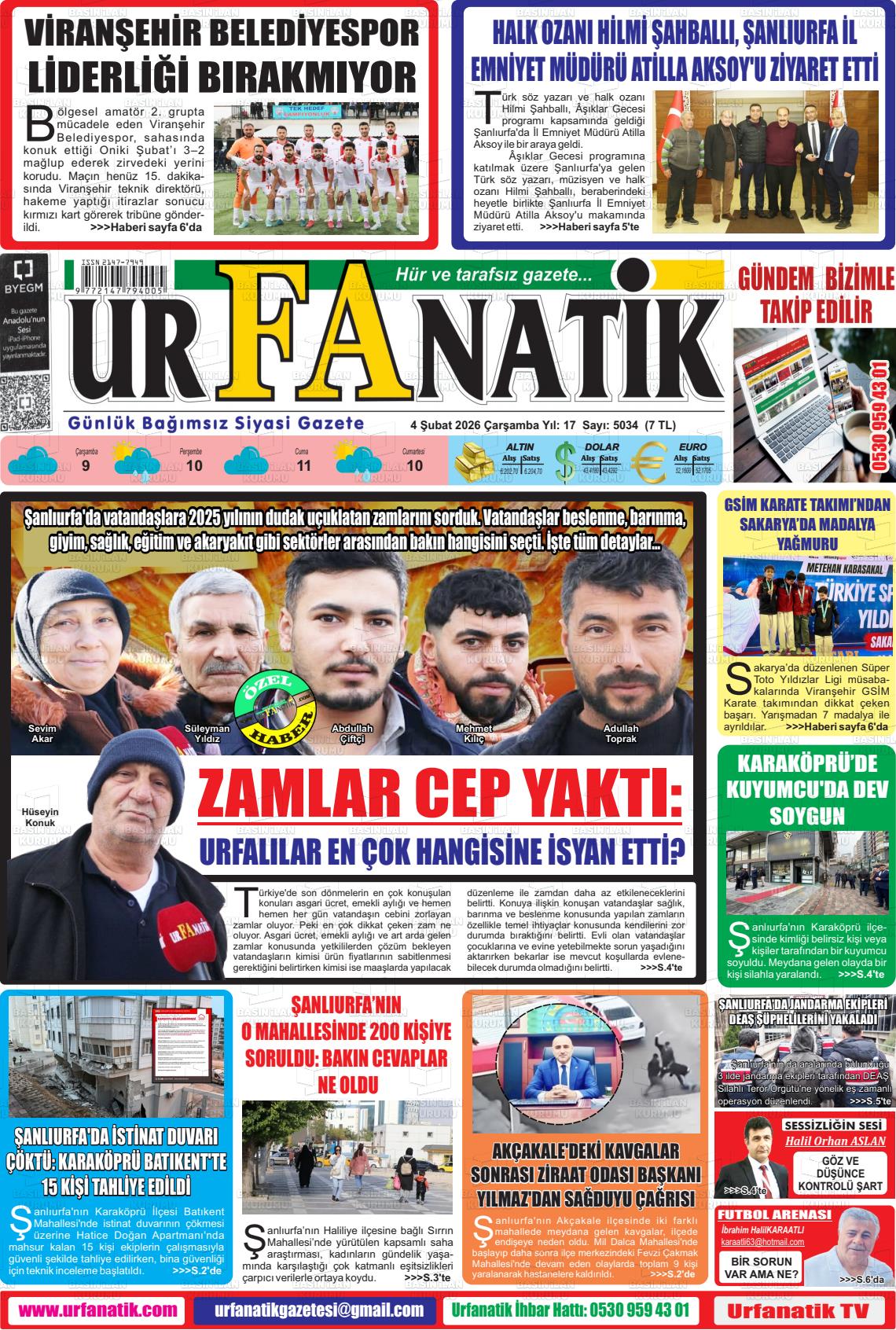 Sanliurfa Urfanatik 04.02.2026