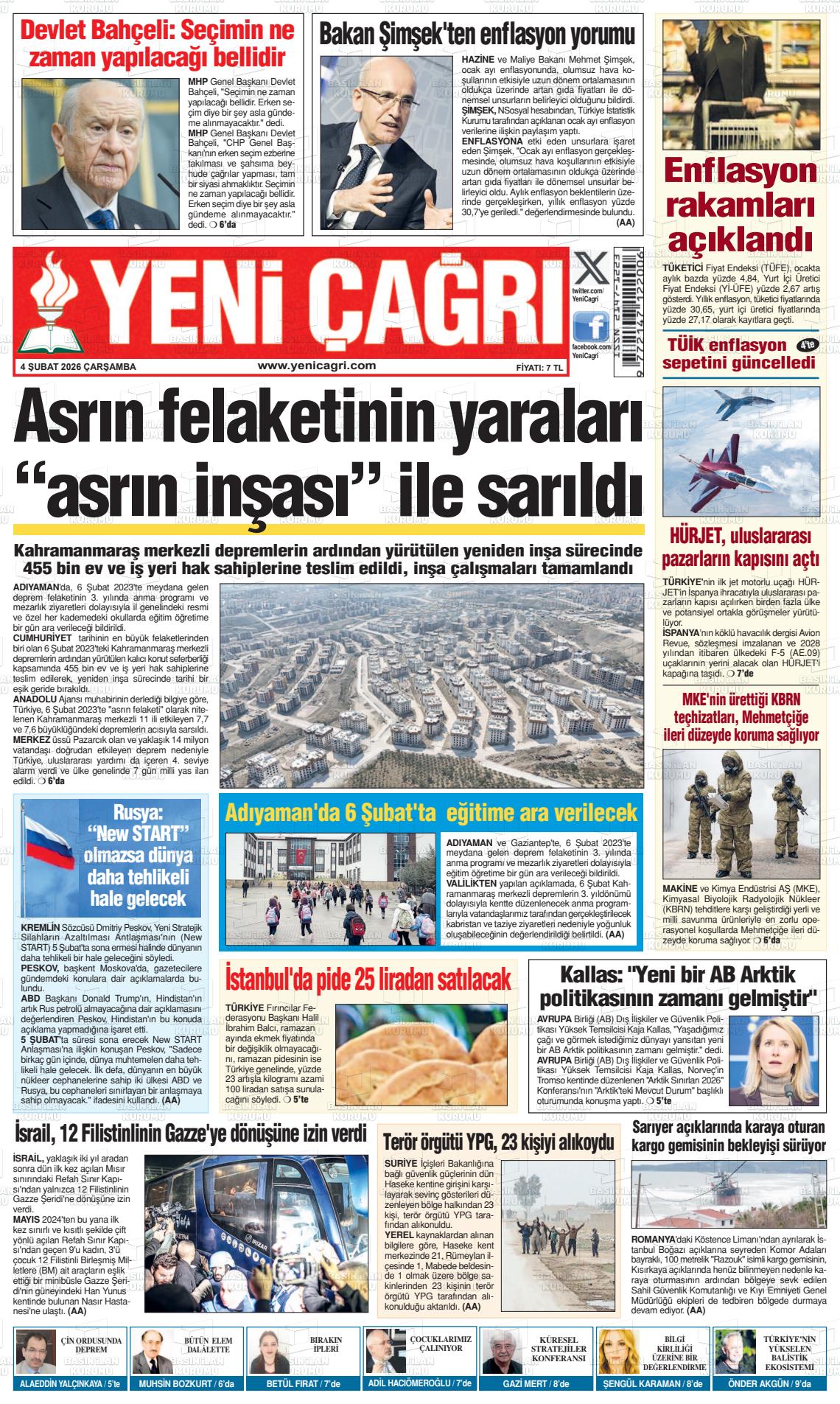 Istanbul Yenicagri 04.02.2026
