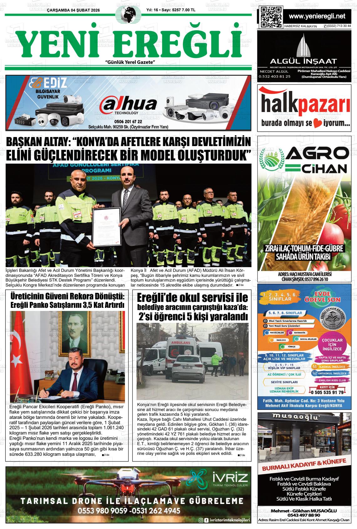 Konya Yenieregli 04.02.2026