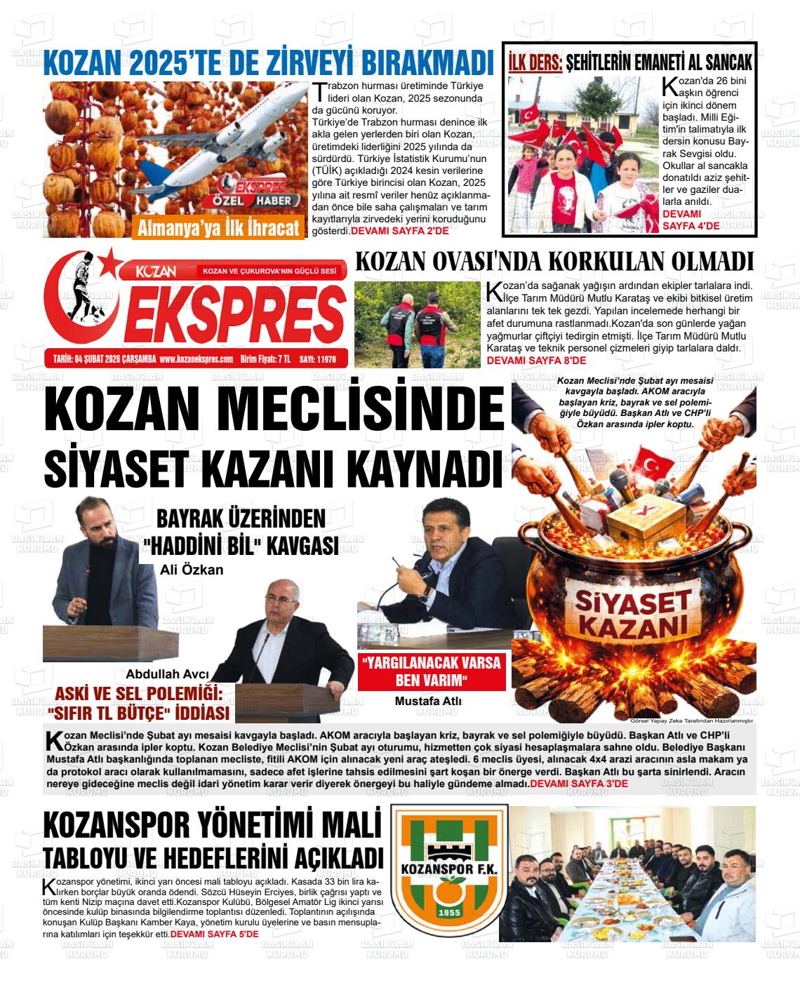 Adana Yenihursoz 04.02.2026