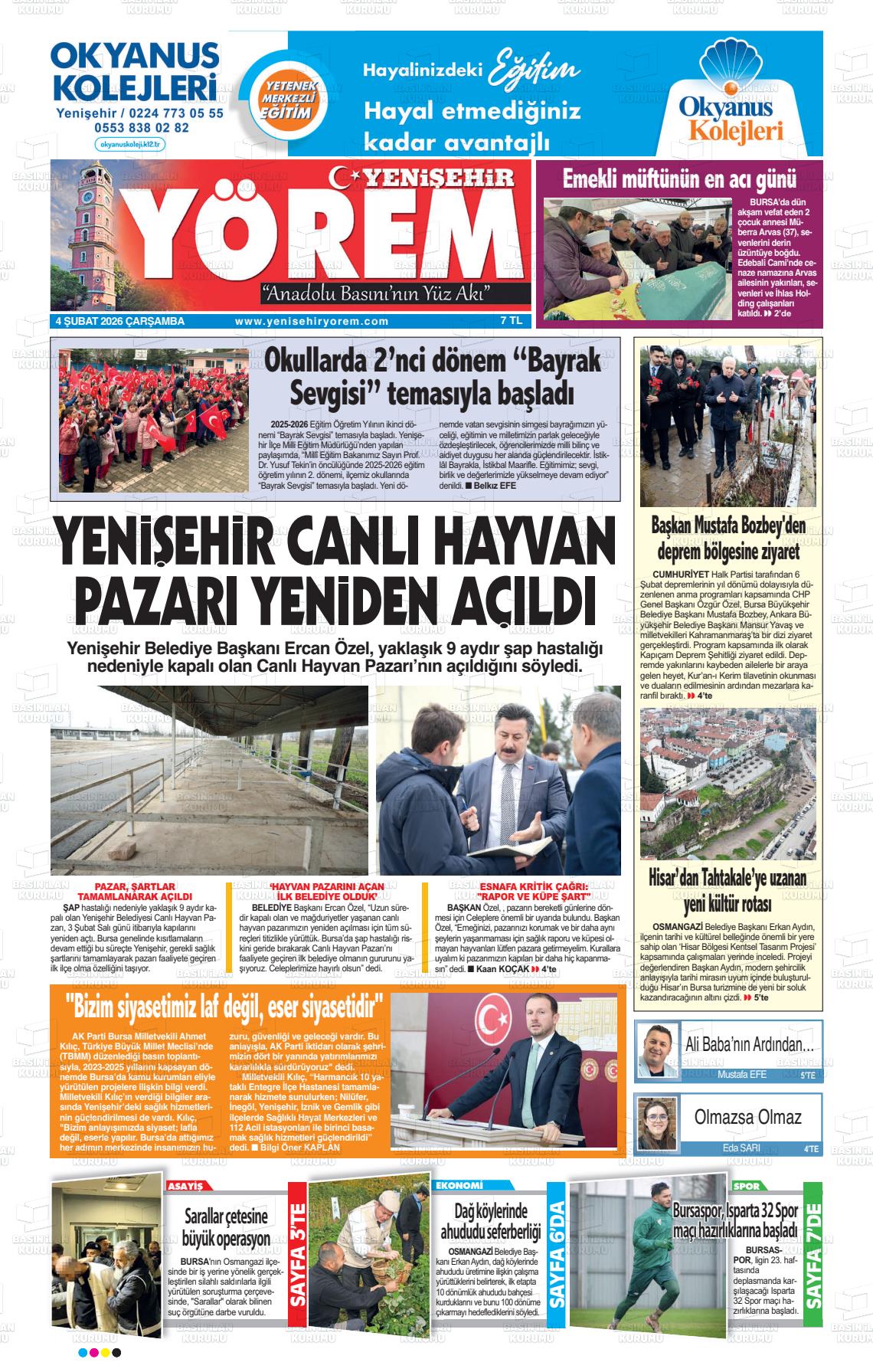 Bursa Yenisehiryorem 04.02.2026
