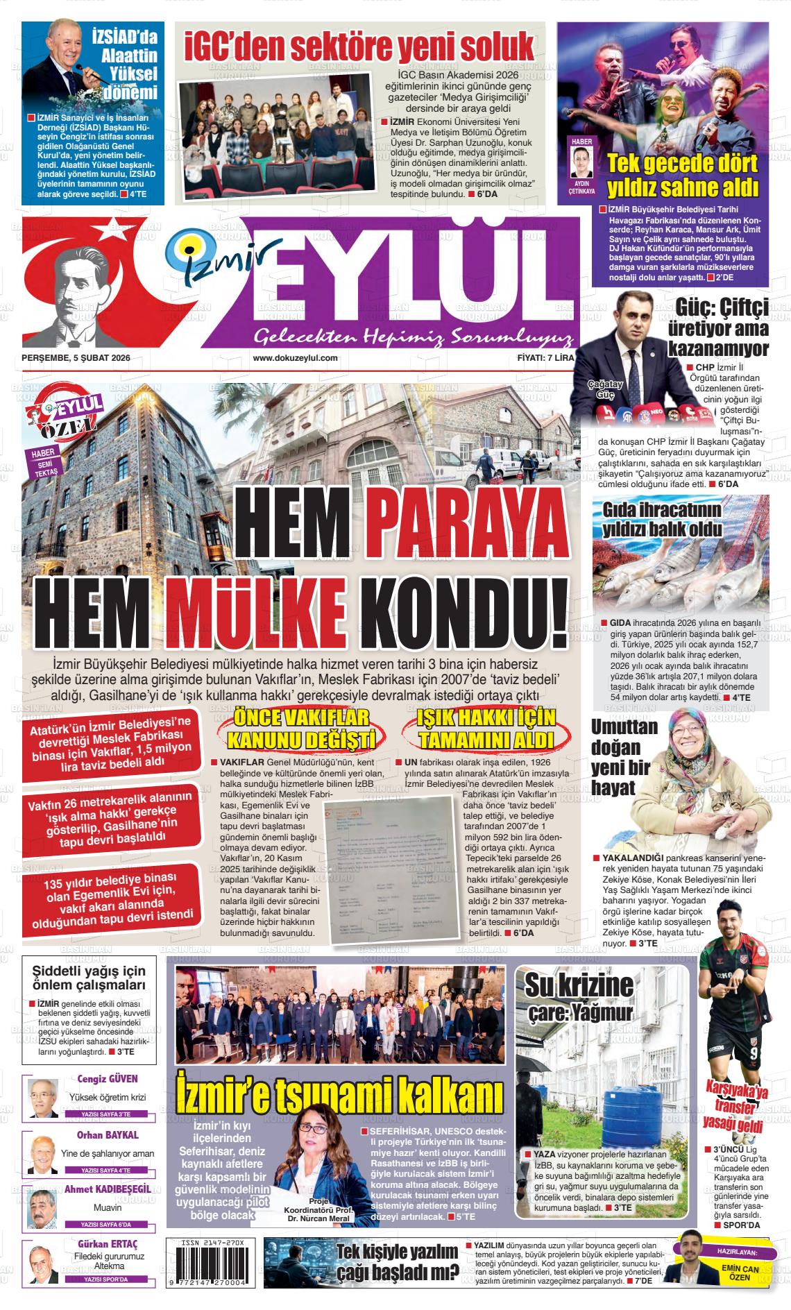 Izmir 9 Eylul 05.02.2026