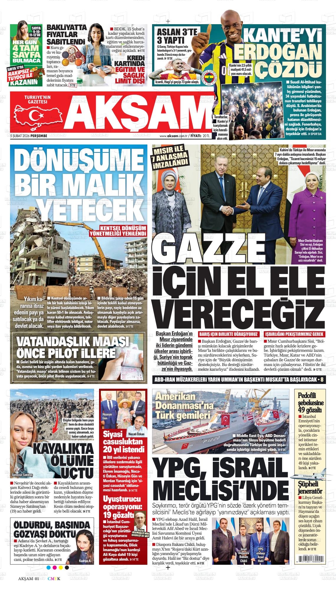 Akşam Gazetesi 05.02.2026