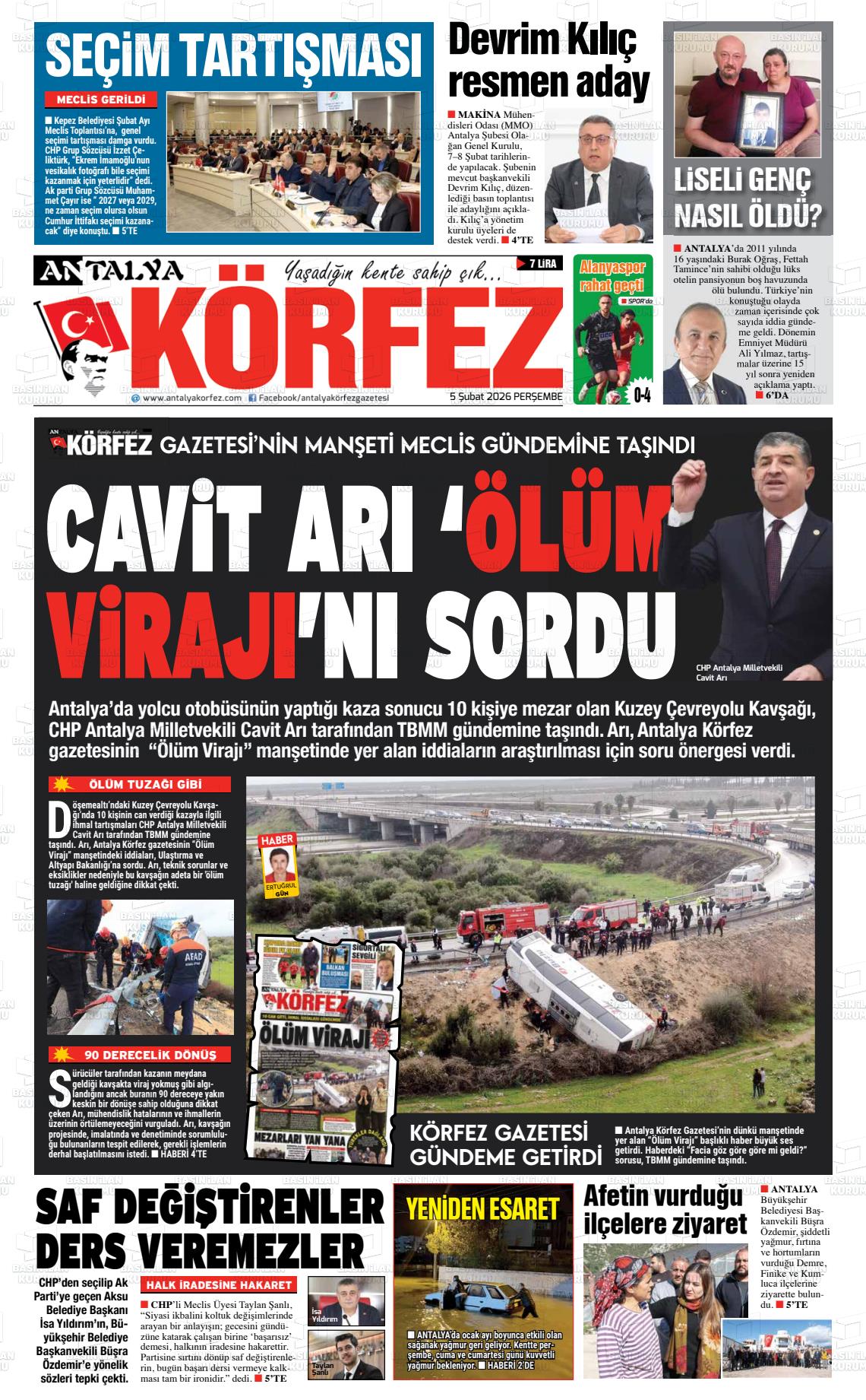 Antalya Korfez 05.02.2026