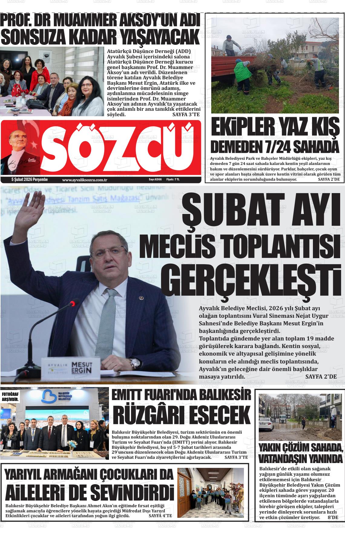 Balikesir Ayvaliksozcu 05.02.2026