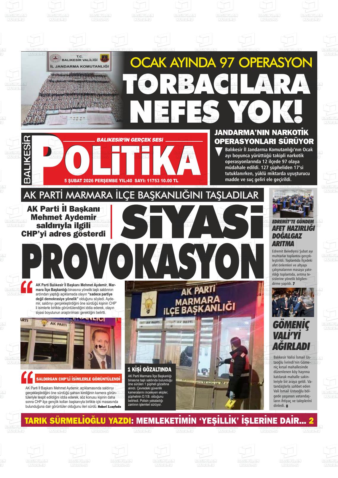 Balikesir Politika 05.02.2026