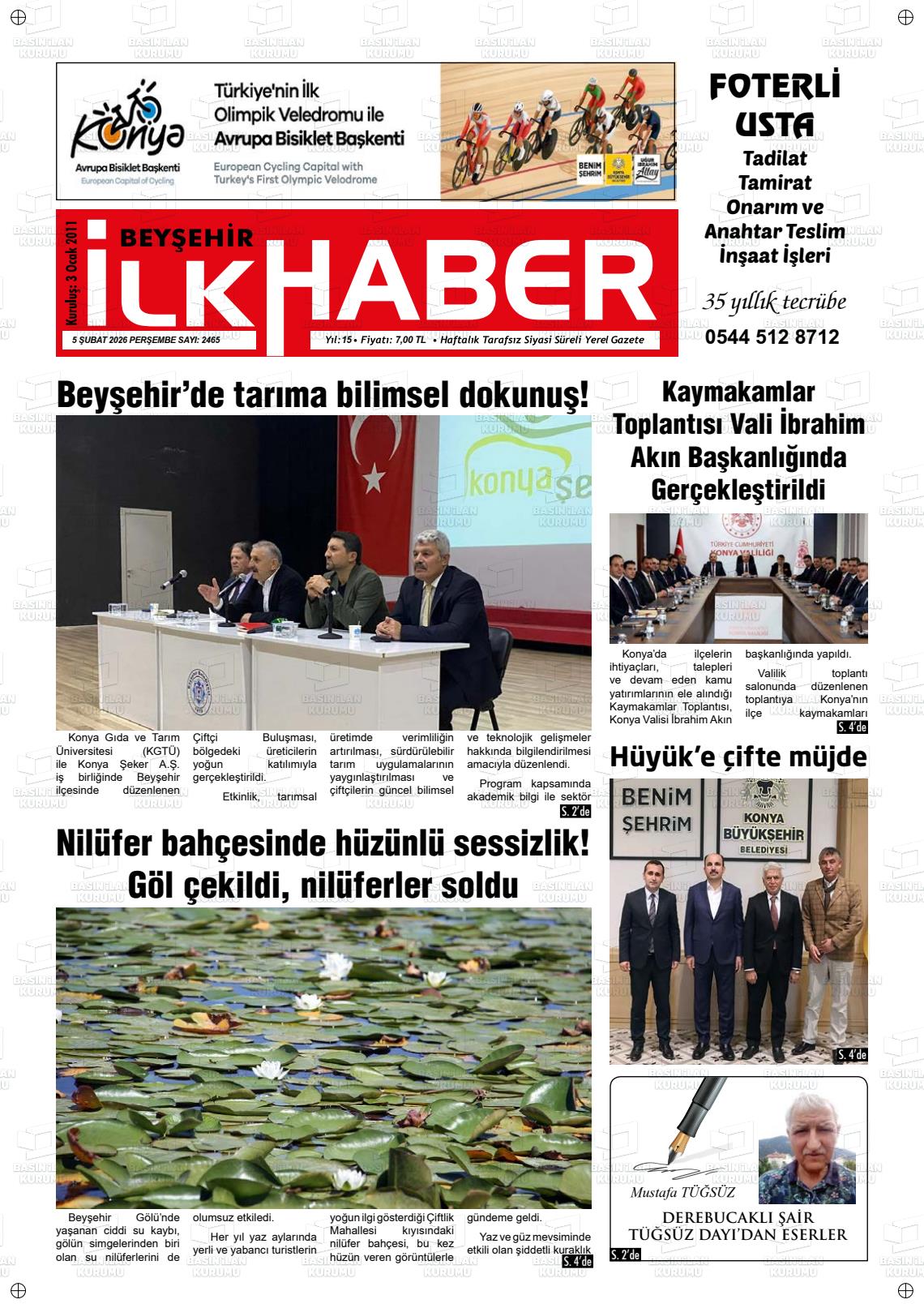 Konya Beysehirilkhaber 05.02.2026