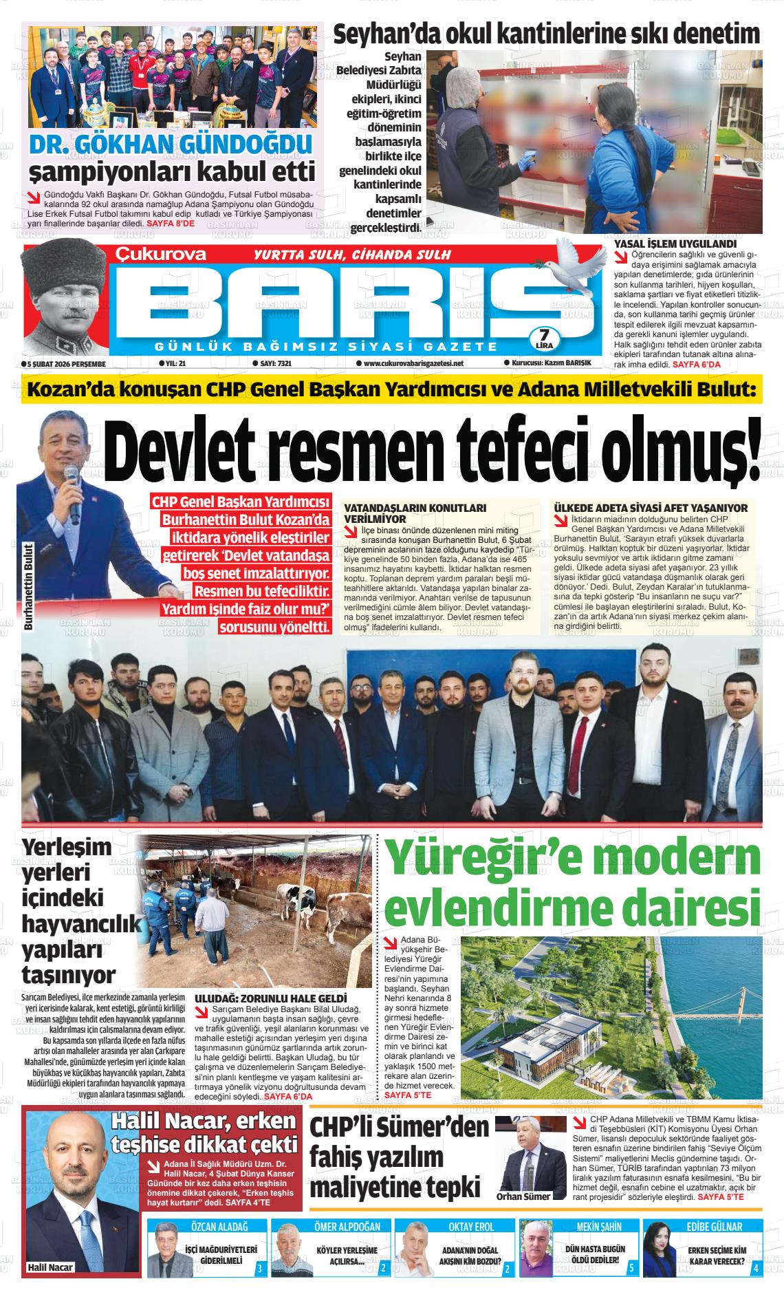 Adana Cukurovabaris 05.02.2026