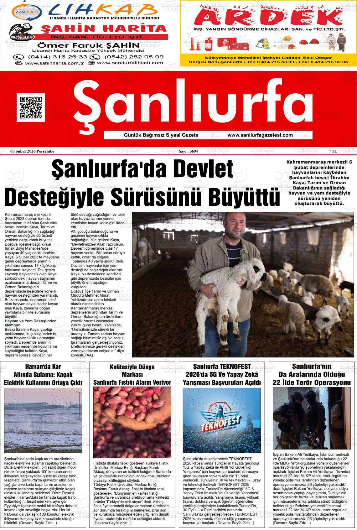 Sanliurfa Dunyadaveturkiyede 05.02.2026