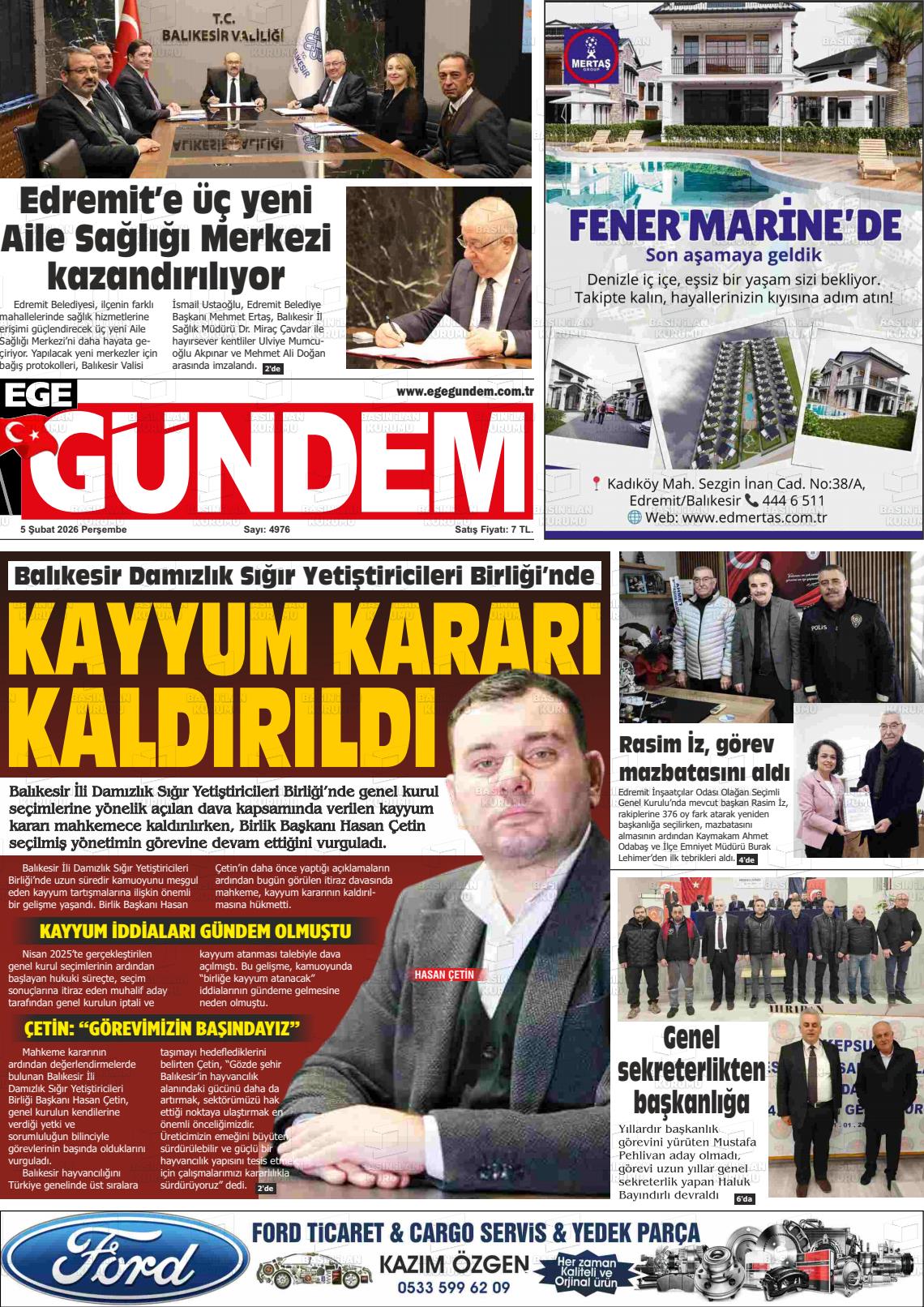 Balikesir Egegundem 05.02.2026