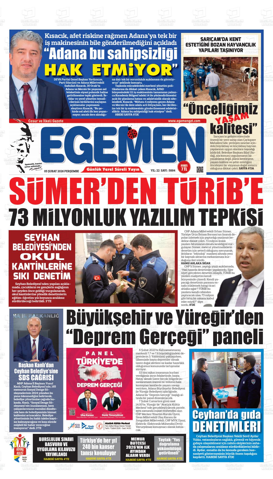 Adana Egemen 05.02.2026