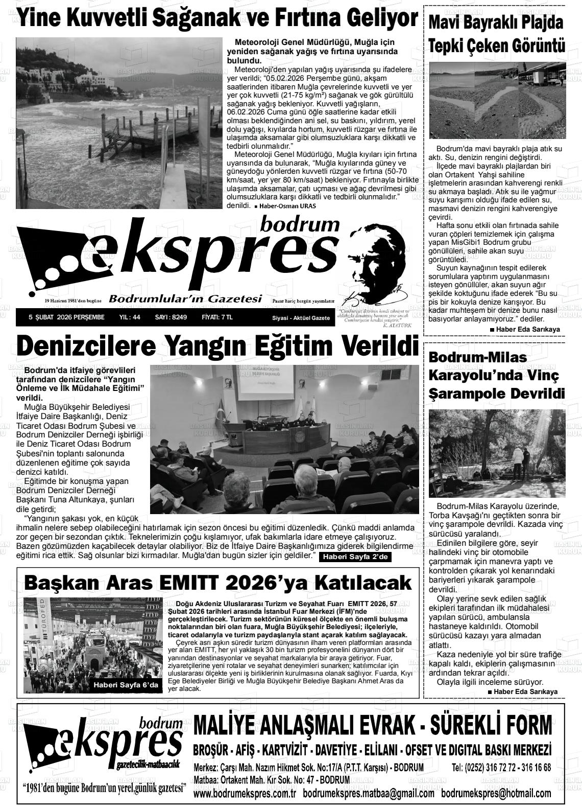 Mugla Ekspresbodrum 05.02.2026
