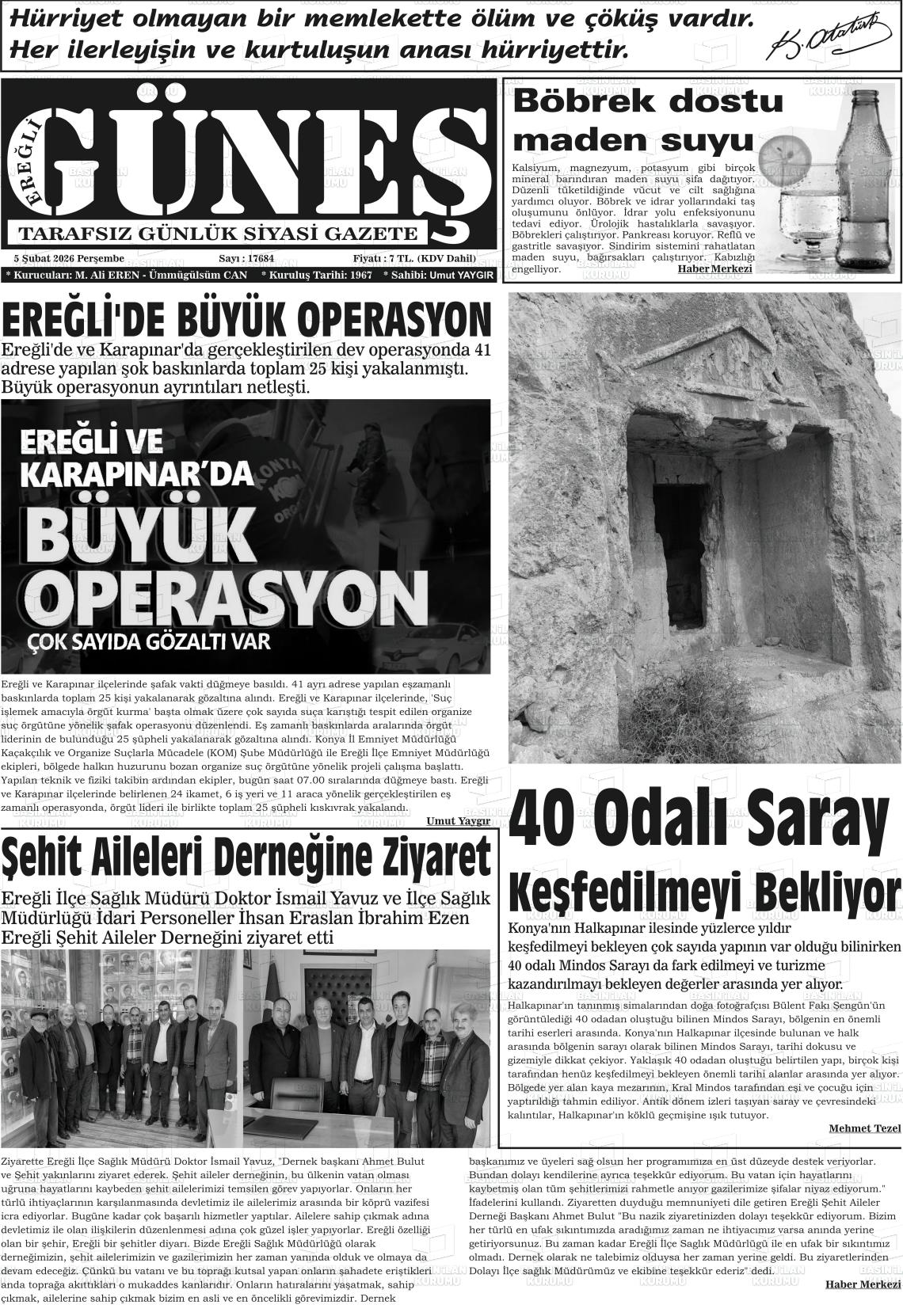 Konya Eregligunes 05.02.2026