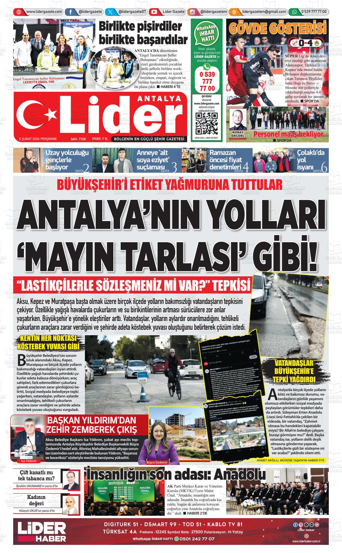 Antalya Gazetebir 05.02.2026